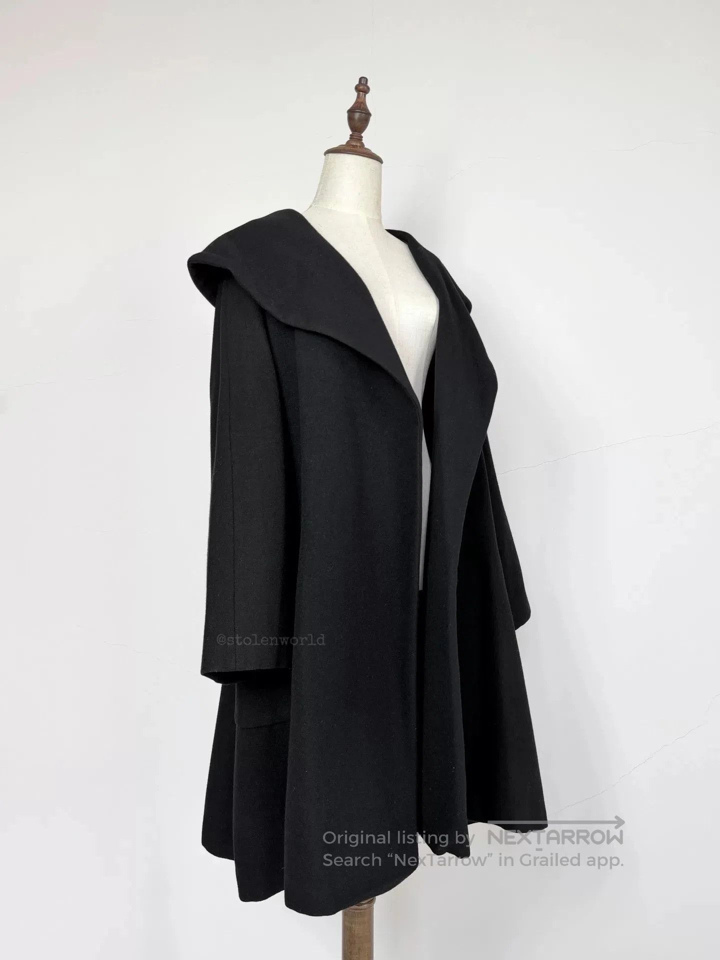 Y's Y's Wool Oversized Coat. Size L / US 10 / IT 46 - 7 Thumbnail