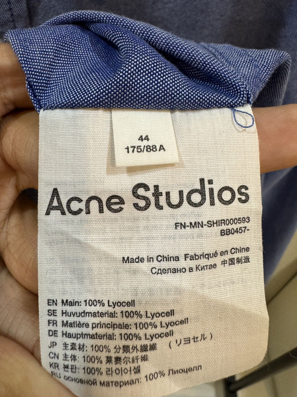 Acne Studios Acne Studios AS logo shirt Size US M / EU 48-50 / 2 - 4 Thumbnail