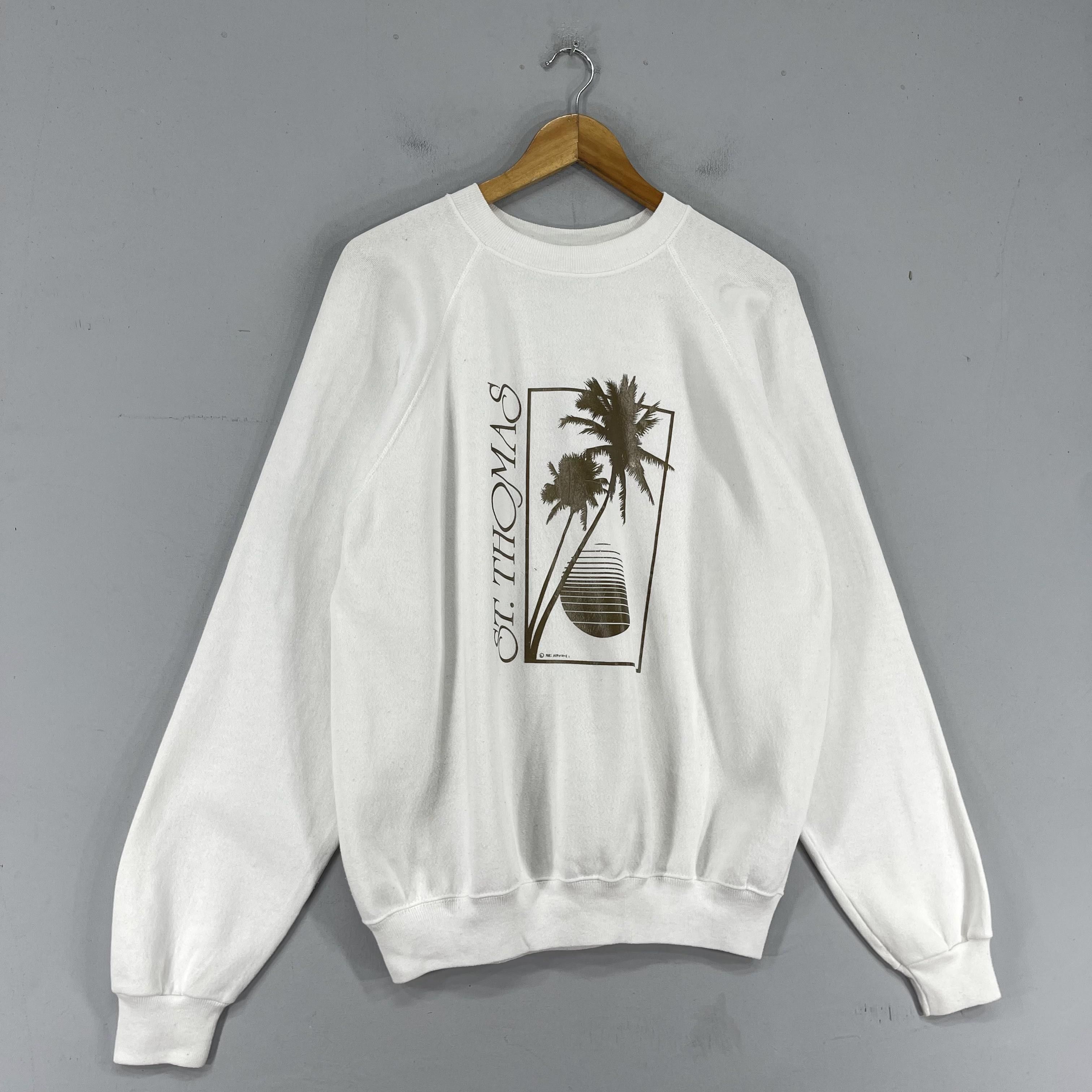 Vintage Vintage ST THOMAS Caribbean Island Printed Sweatshirt Size US L / EU 52-54 / 3 - 4 Thumbnail