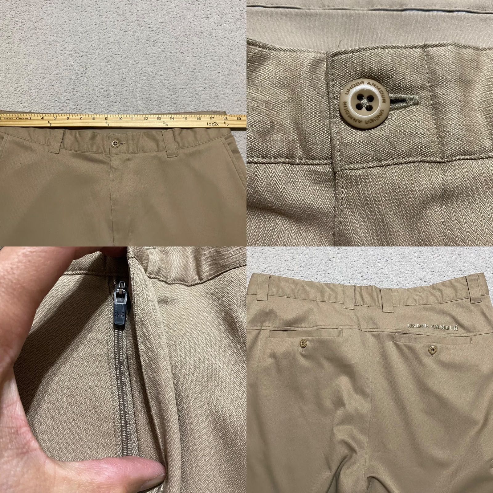 Under Armour Under Armour Pants Mens 38 Beige 38x30 Relaxed Straight Chino Cargo Outdoor Golf Size US 38 / EU 54 - 8 Thumbnail