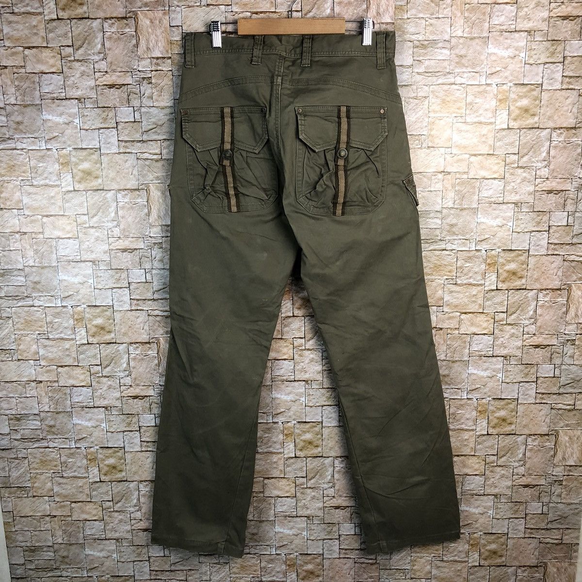 Japanese Brand Japanese Brand Green Cargo Multipocket Pants #A127 Size US 32 / EU 48 - 16 Thumbnail
