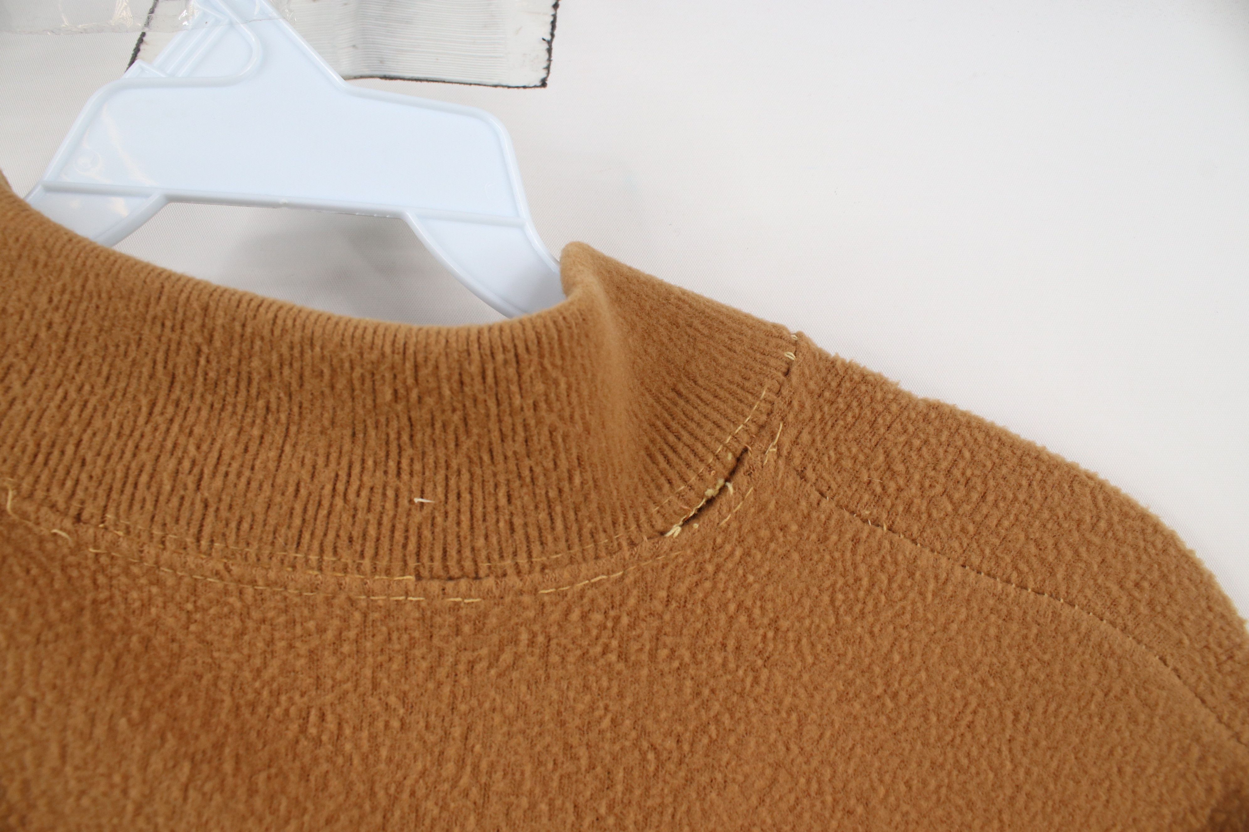 Vintage Vintage 70s Streetwear Blank Velour Fleece Sweater Brown Size S / US 4 / IT 40 - 9 Thumbnail