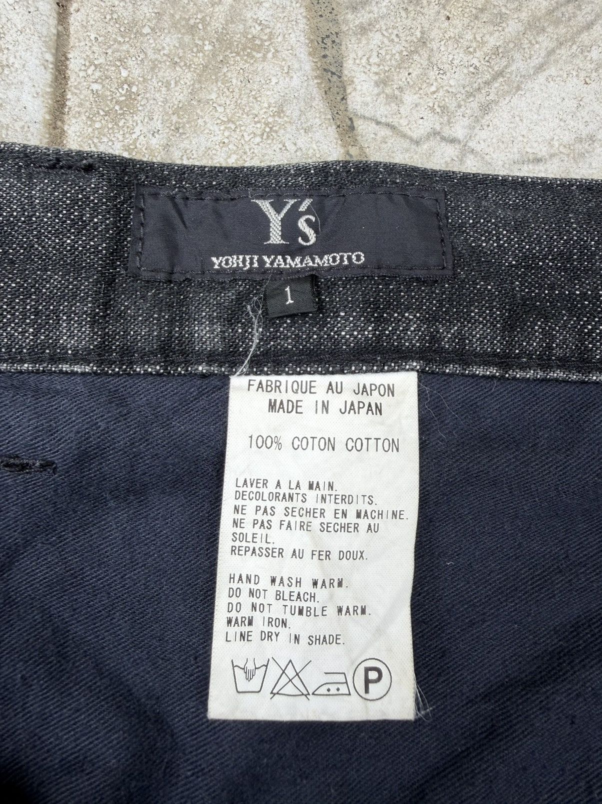 Yohji Yamamoto Y’s by Yohji Yamamoto Asymmetrical Sideways Denim Size US 34 / EU 50 - 12 Thumbnail