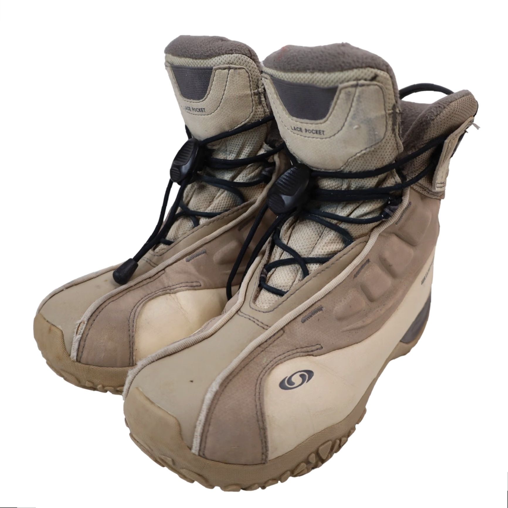 Salomon VINTAGE Salomon Quest Winter Boots Cream Womens 8.5 Shoe Size 8.5 Boots Snow Warm Waterproof 90s Mens? Size US 9 / IT 39 - 3 Thumbnail