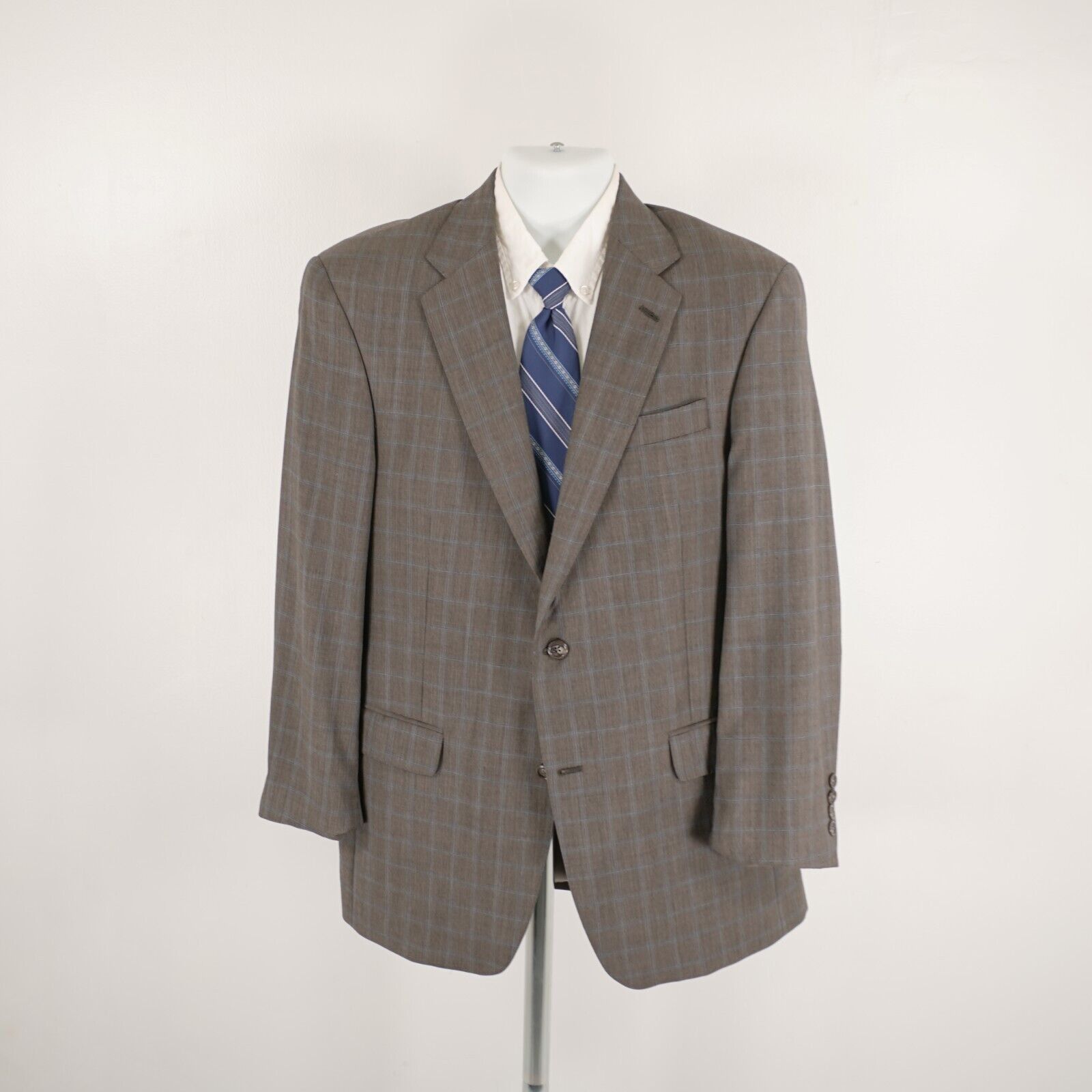 Hart Schaffner Marx Hart Schaffner Marx Gold Trumpeter Wool 2 Button 2 Piece Sui Size 40R - 8 Thumbnail
