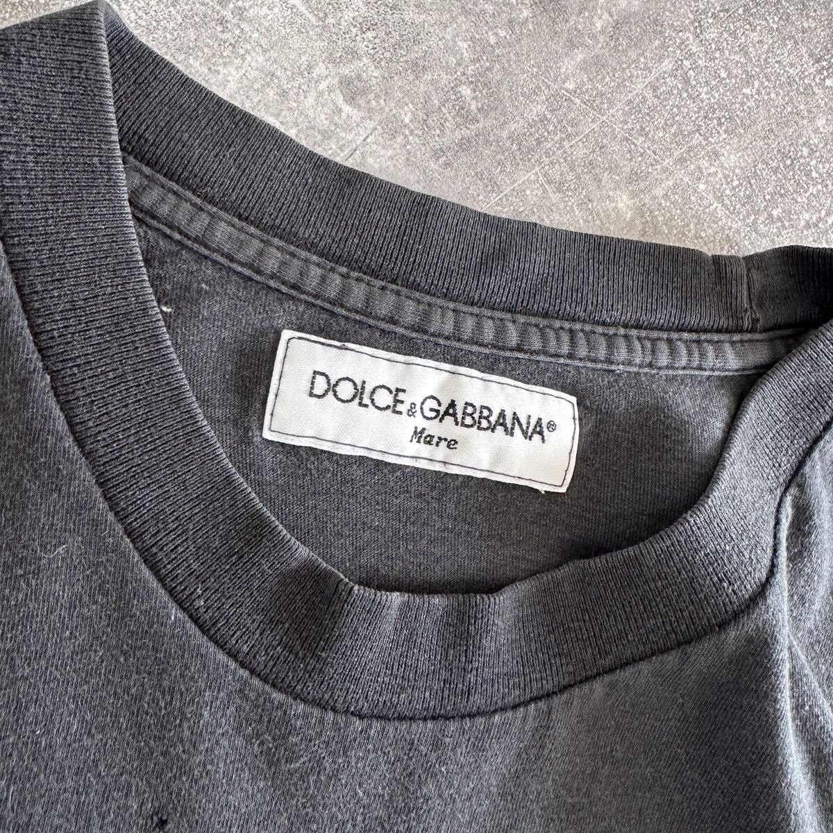 Dolce & Gabbana Vintage 90s Dolce & Gabbana Mare Distressed washed tee y2k Size US M / EU 48-50 / 2 - 5 Thumbnail