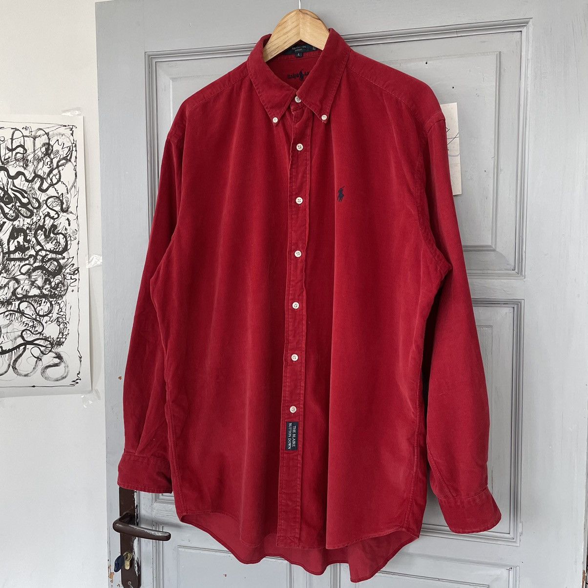 Polo Ralph Lauren × Ralph Lauren Blue Label × Vintage Vintage Polo Ralph Lauren velveteen shirt button up Size US L / EU 52-54 / 3 - 3 Thumbnail