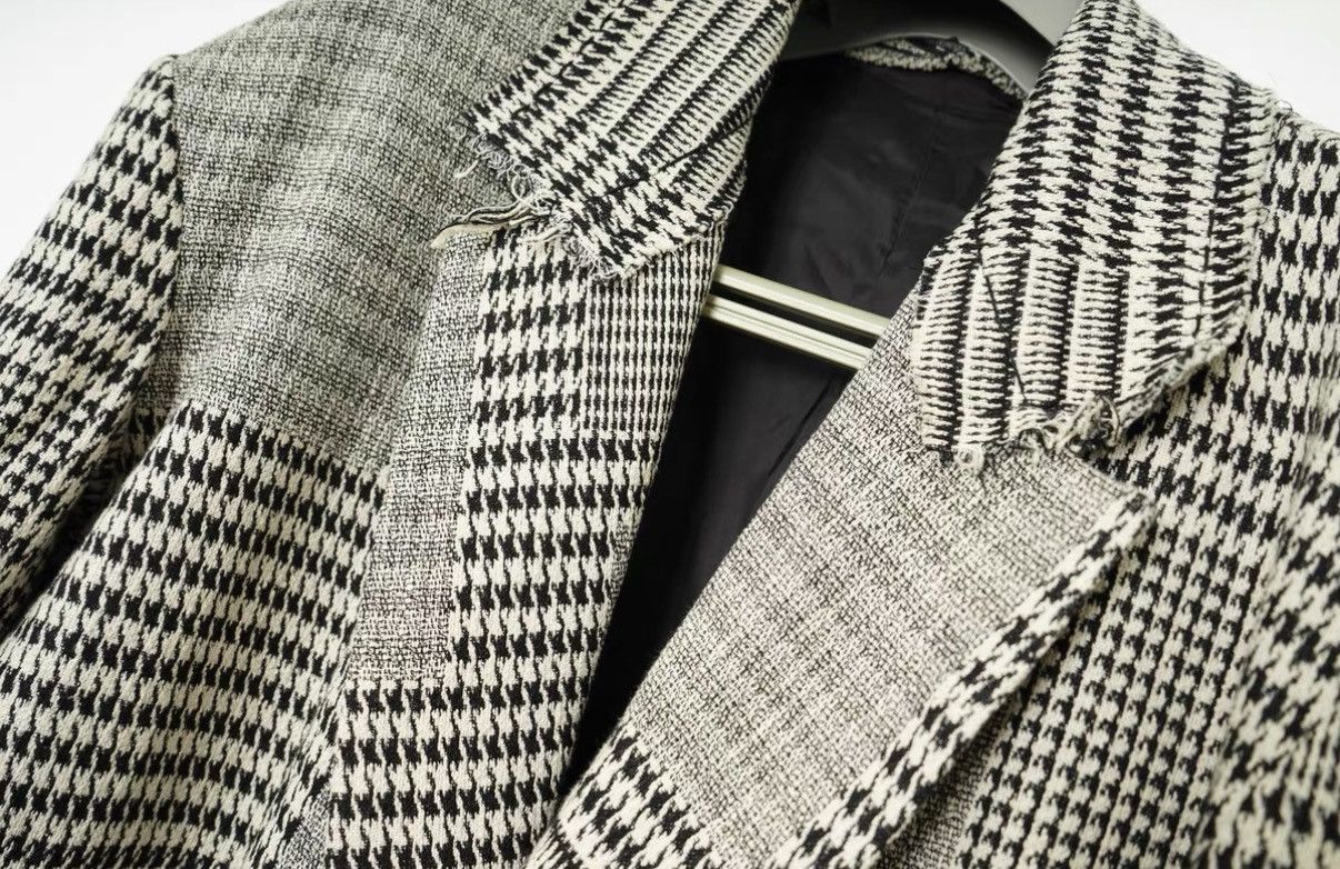 Yohji Yamamoto Yohji Yamamoto Artisanal Distressed Patchwork Wool Coat Size US M / EU 48-50 / 2 - 5 Thumbnail