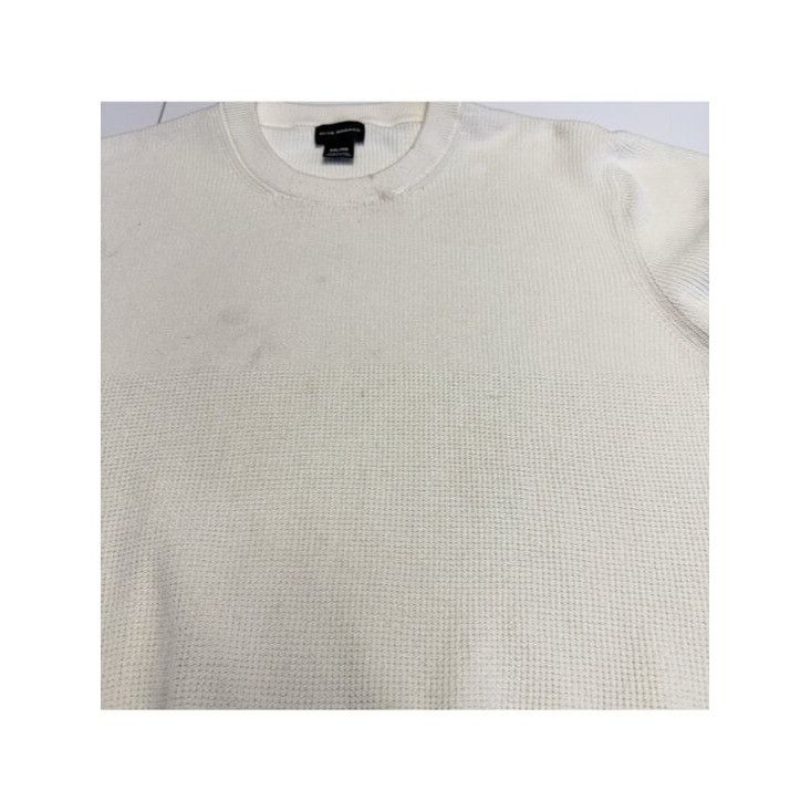 Club Monaco Club Monaco Knit Sweater Shirt Mens 2XL White Cotton Size US XXL / EU 58 / 5 - 5 Thumbnail