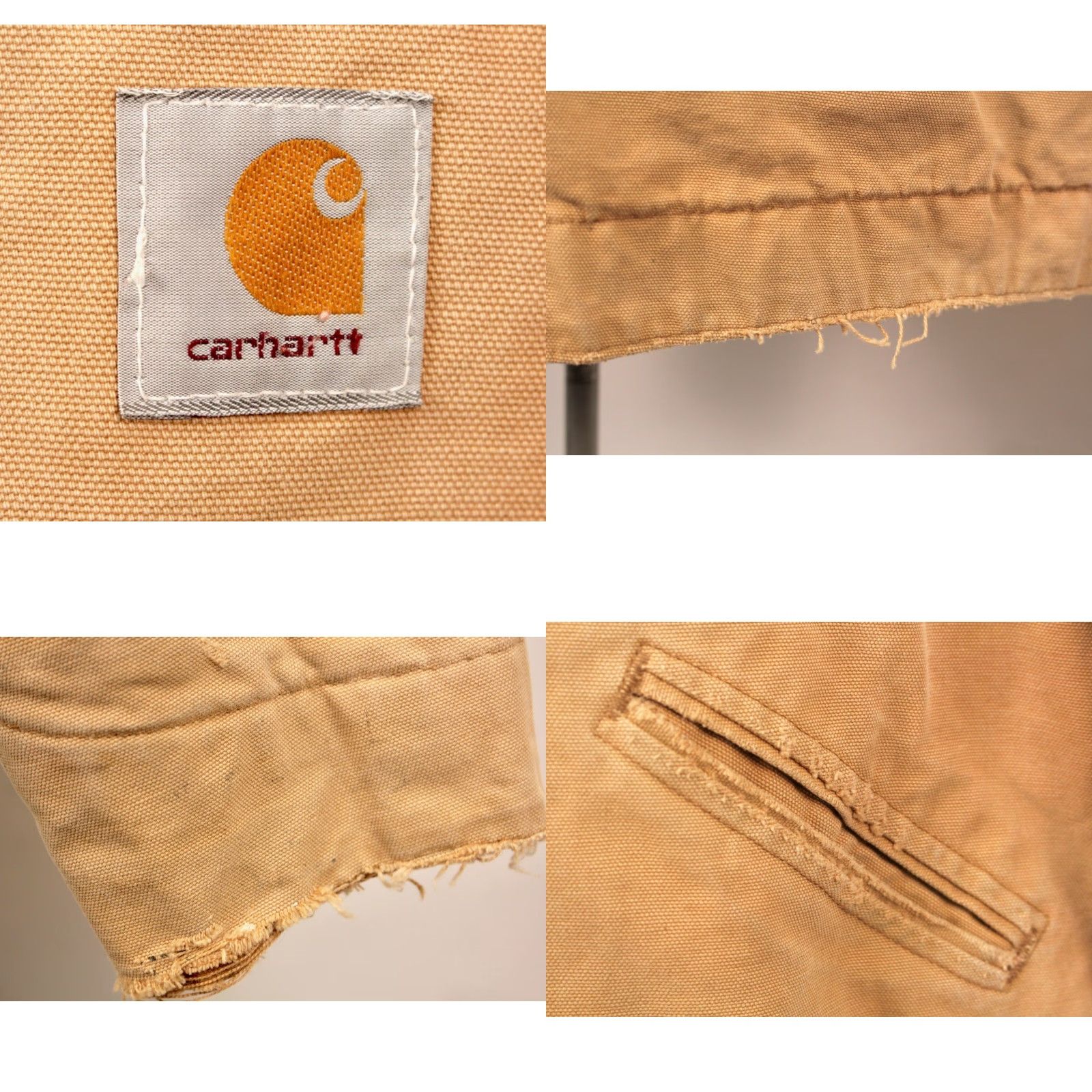 Carhartt VINTAGE Carhartt Jacket 90s Detroit Canvas Khaki Mens Large 44-46 1990s Embroidered Size US S / EU 44-46 / 1 - 8 Thumbnail