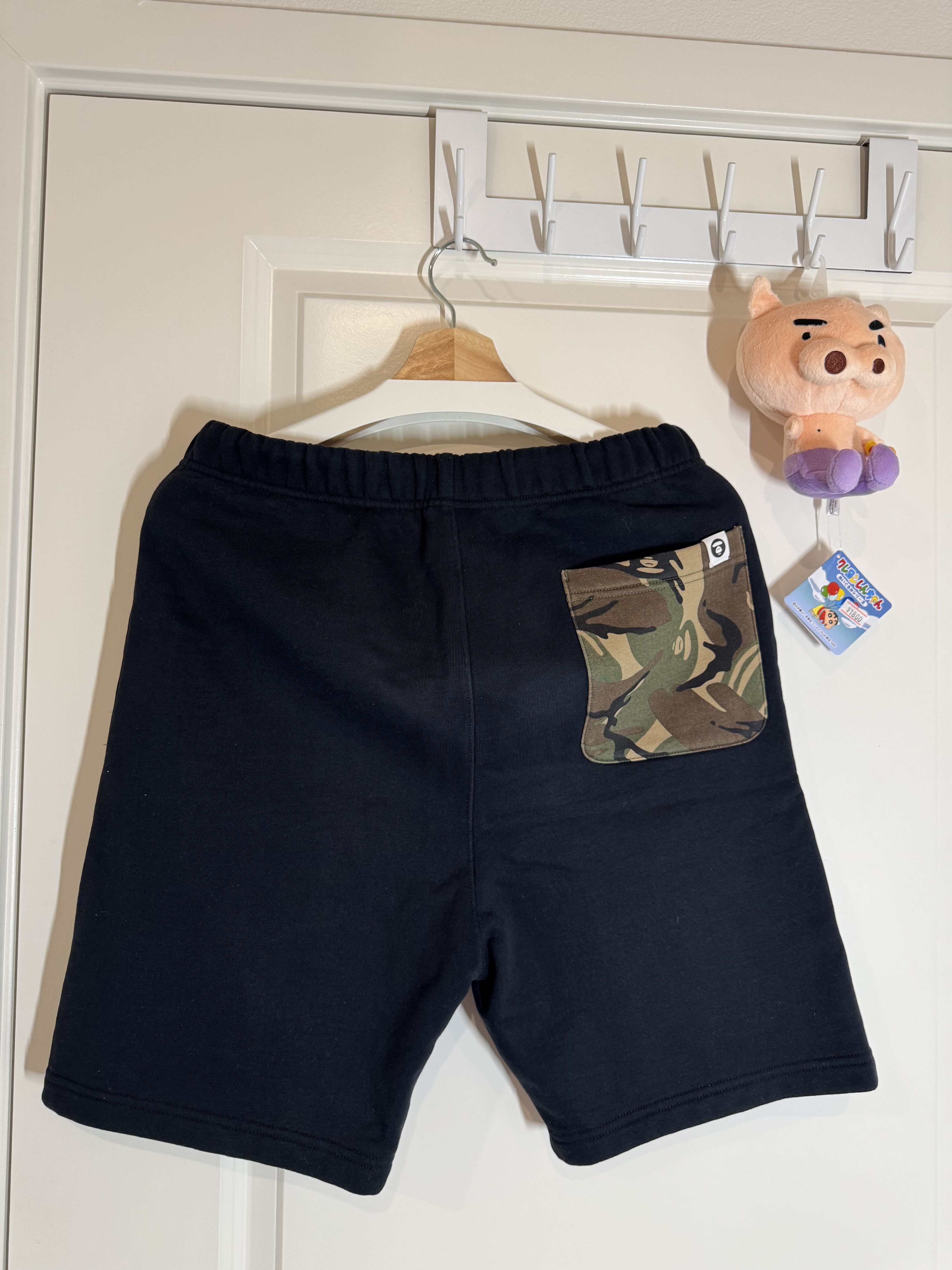 Aape Aape Green Camo Logo Sweat Shorts Medium Size US 30 / EU 46 - 2 Thumbnail