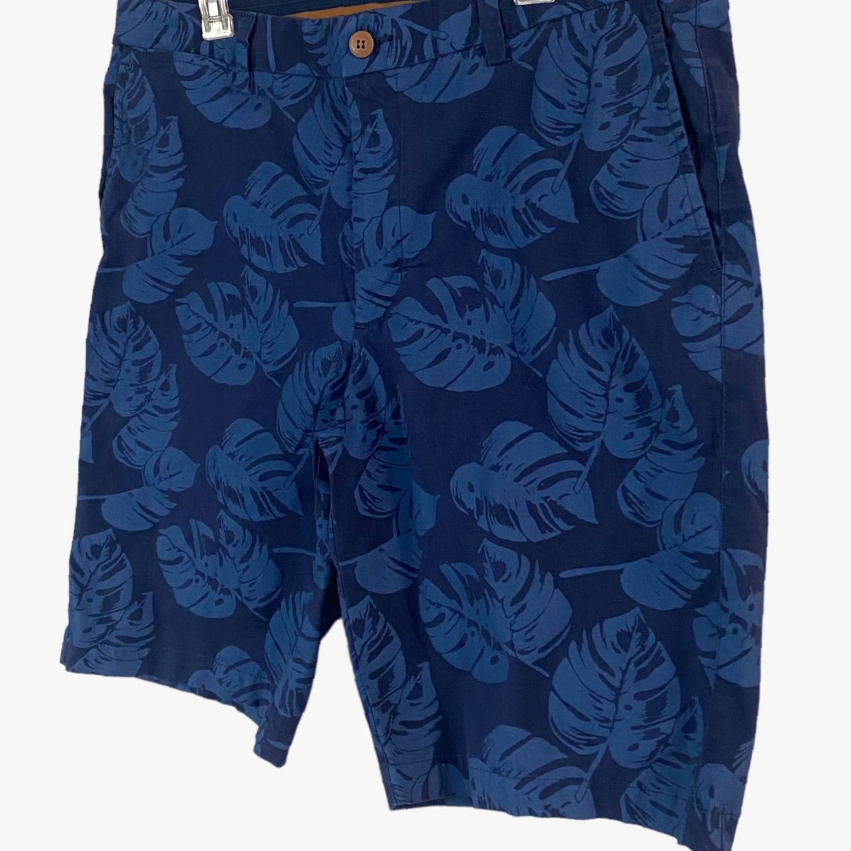 Tommy Bahama VINTAGE Tommy Bahama Shorts Puerto Real Fronds Blue Tropical Leaf Print Mens 38 Size US 38 / EU 54 - 2 Thumbnail
