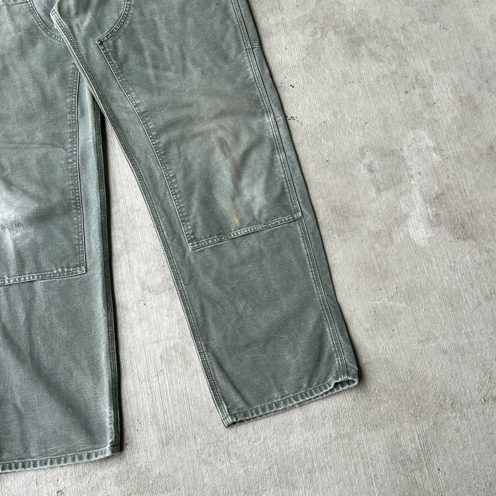 Carhartt × Vintage Carhartt MOS green double knee work wear carpenter pants Size US 36 / EU 52 - 3 Thumbnail