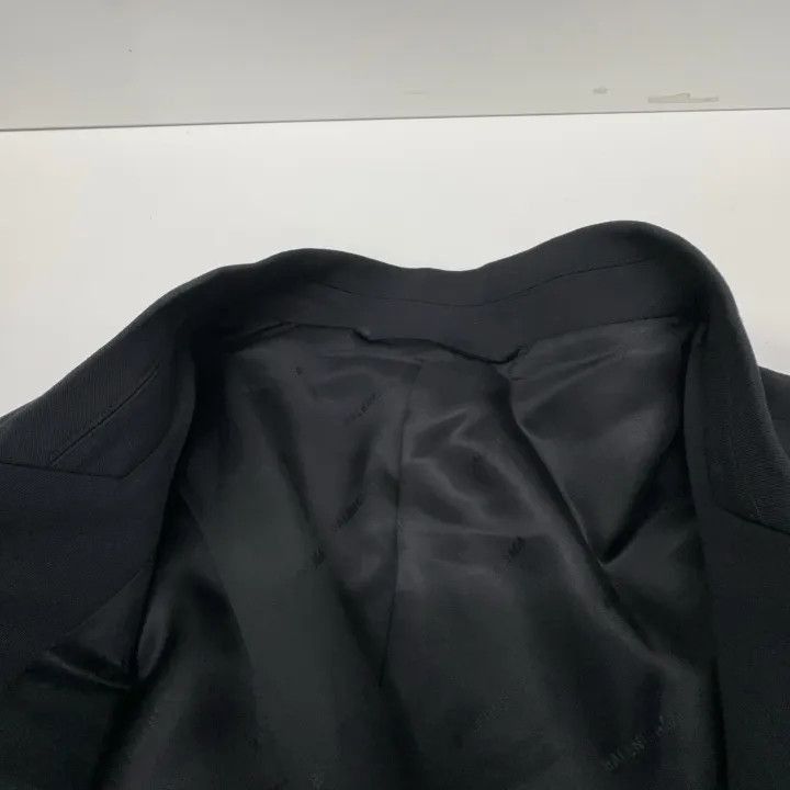 Balenciaga Balenciaga Black Logo Lapel Blazer Women's 0079-2507 Size M / US 6-8 / IT 42-44 - 6 Thumbnail