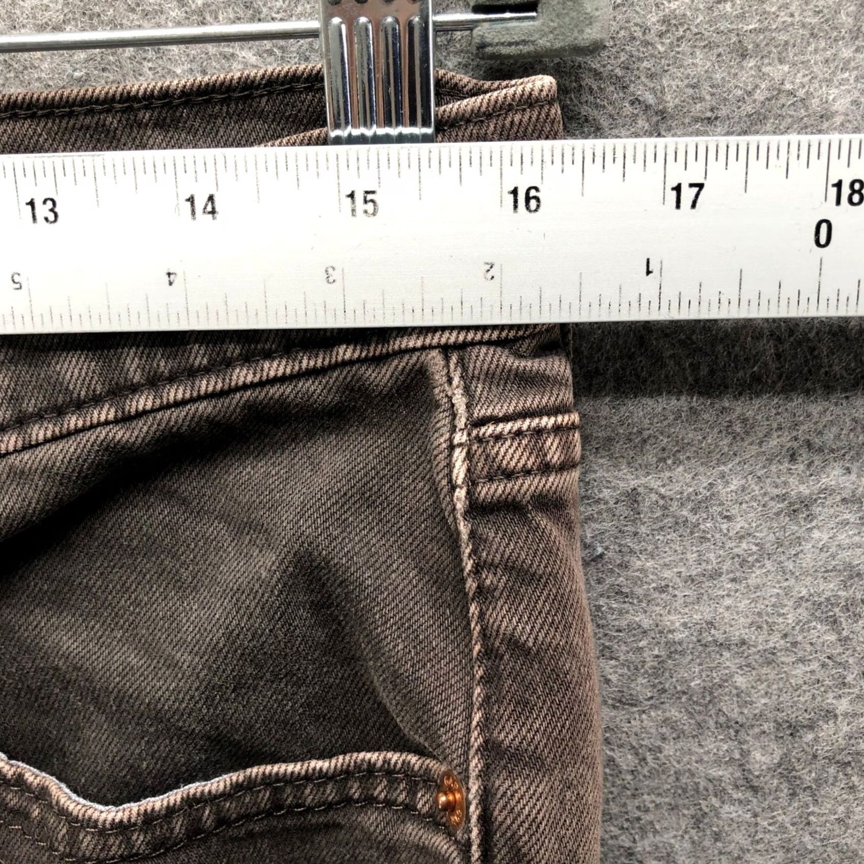 Gap VINTAGE Gap 90s Loose Mid Rise Jeans Womens 6 / 28 Brown Stretch Relaxed Retro Size 28" / US 6 / IT 42 - 5 Thumbnail