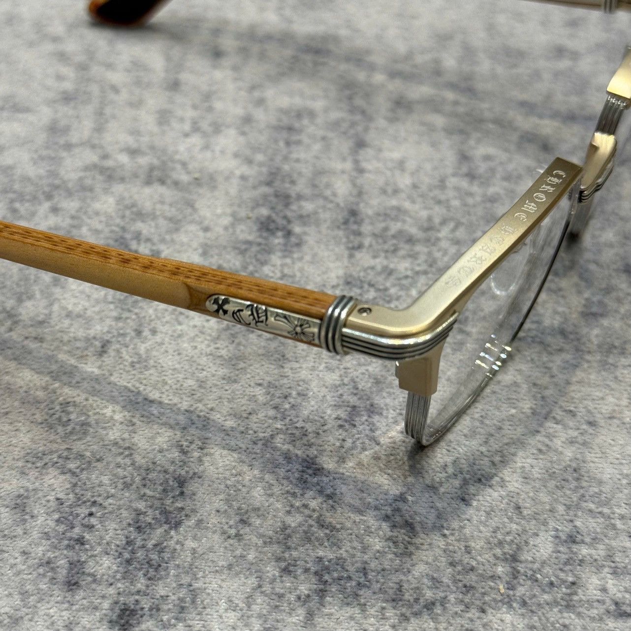 Chrome Hearts CHROME HEARTS BLAZIN MATTE GOLD PLATED/SHINY SILVER PLYWOOD Size ONE SIZE - 3 Thumbnail