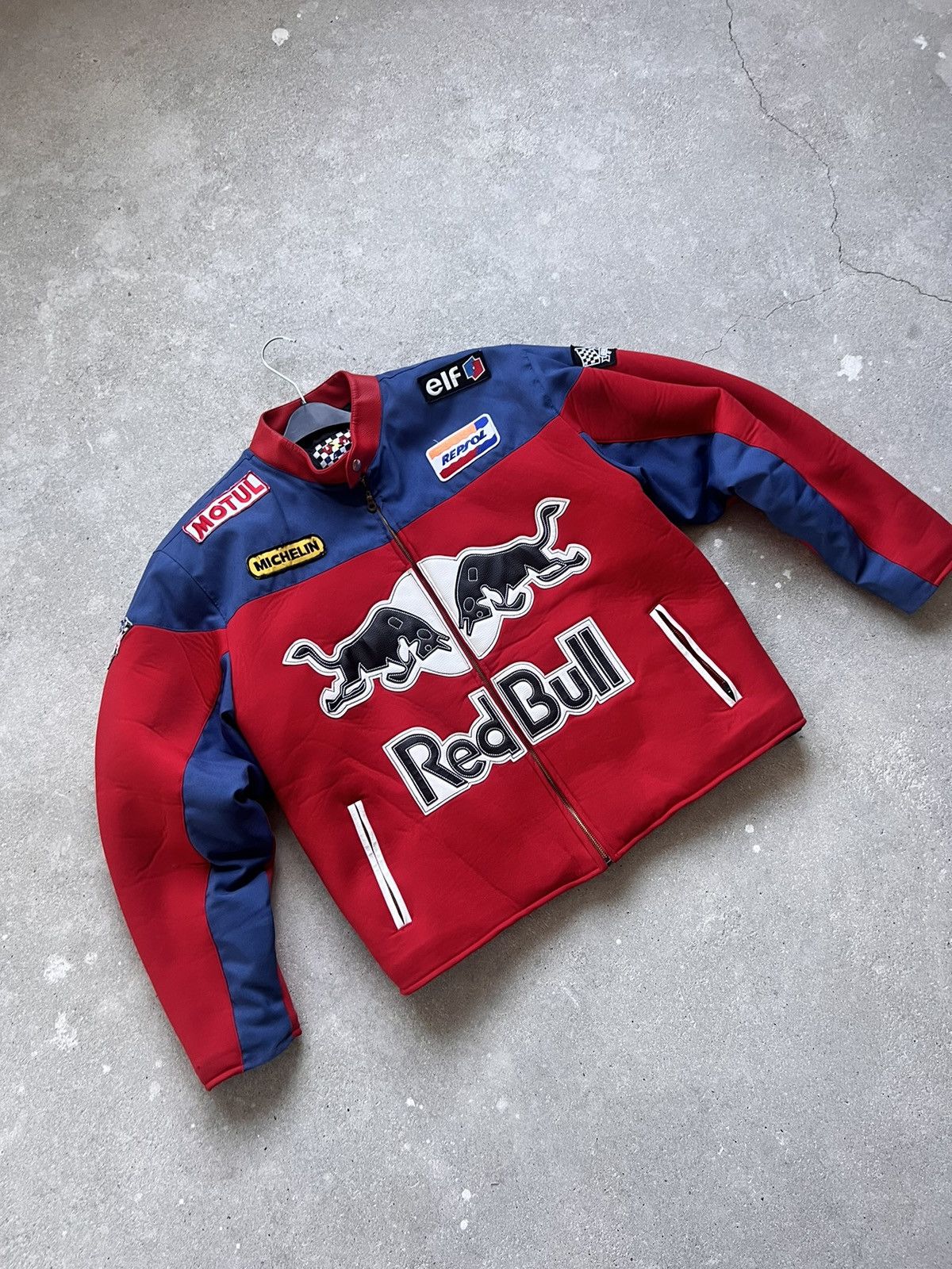 Red Bull × Vintage Vintage Red Bull Racing Jacket NASCAR Size US XL / EU 56 / 4 - 2 Thumbnail