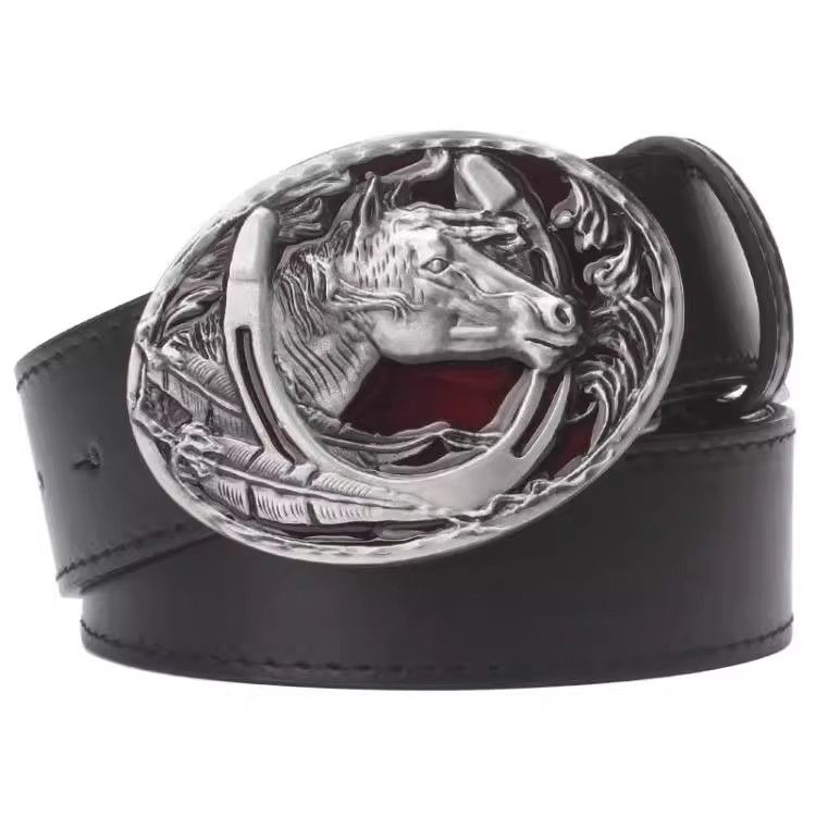 Designer Hip-hop Vintage Belt Riveted Belts Menswear Accessories Size ONE SIZE - 5 Thumbnail