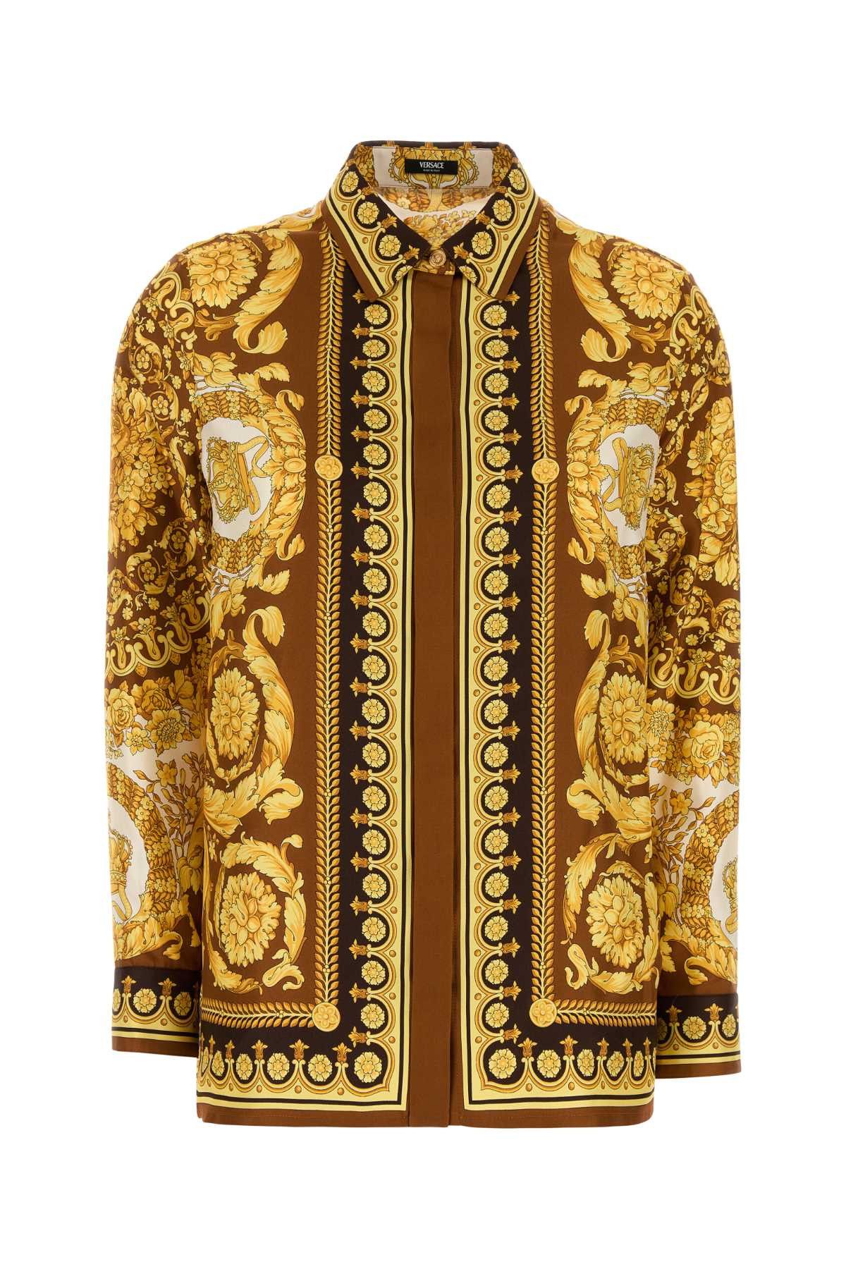 Versace Printed Silk Shirt Size S / US 4 / IT 40 - 1 Thumbnail