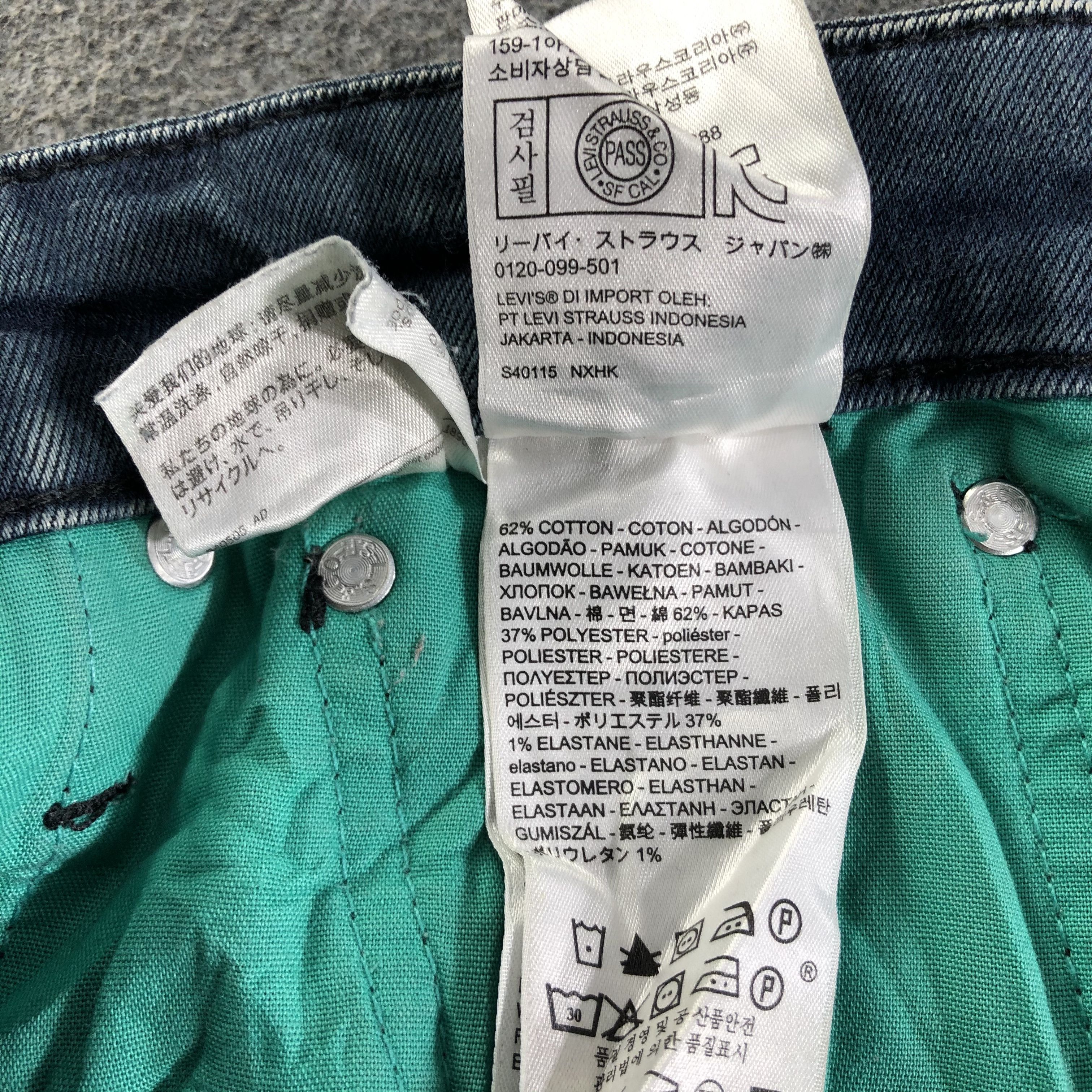 Levi's Vintage Blue Wash Levis 511 Jeans-J3040 Size US 33 - 12 Thumbnail