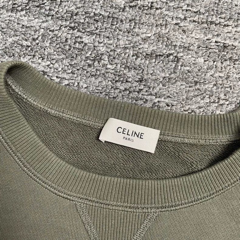 Celine Celine Green Lettered Sweatshirt for Women Size M / US 6-8 / IT 42-44 - 5 Thumbnail