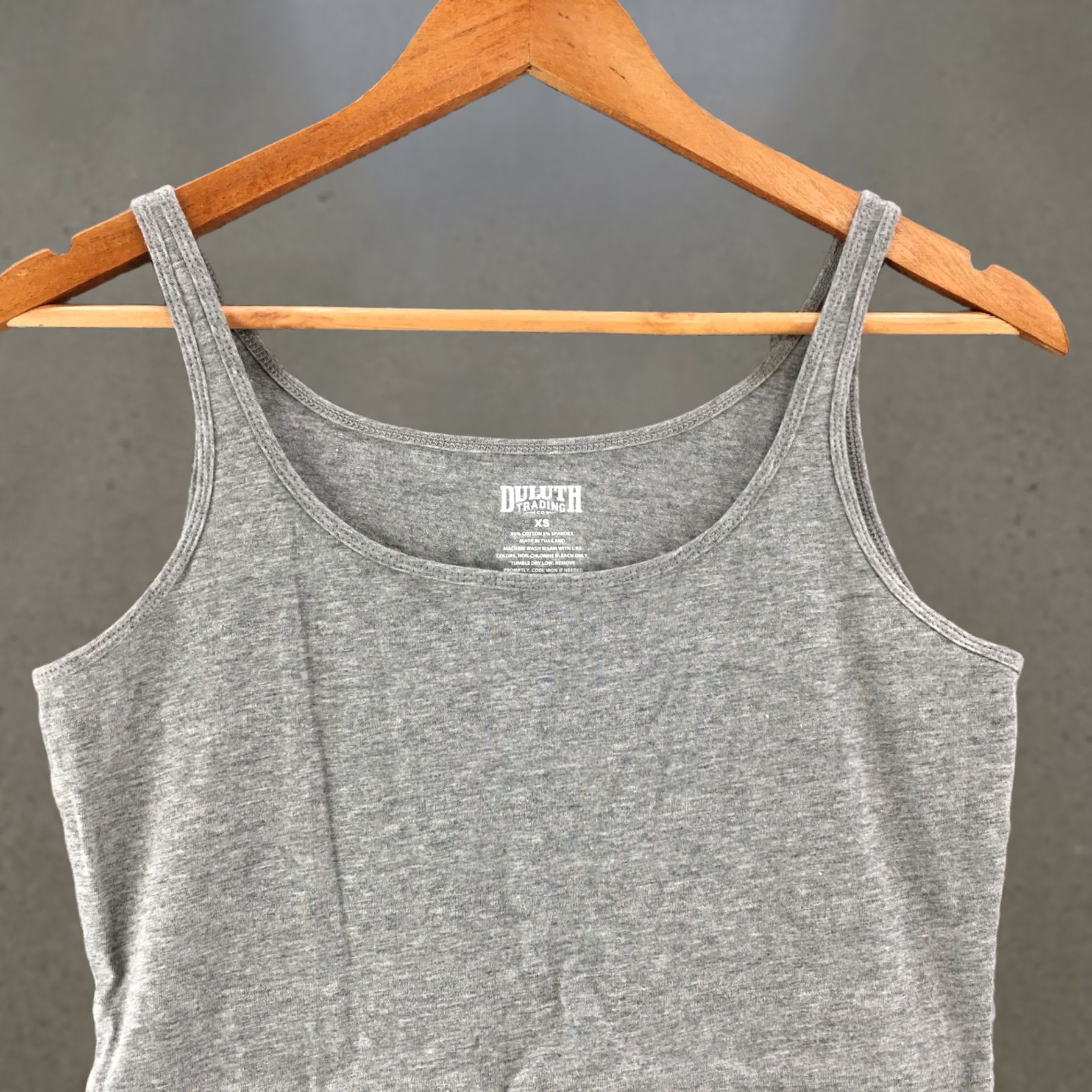 CO Duluth Tank Top Womens XS Grey Cotton Blend Sleeveless Basic Casual Shirt Size XS / US 0-2 / IT 36-38 - 1 Thumbnail