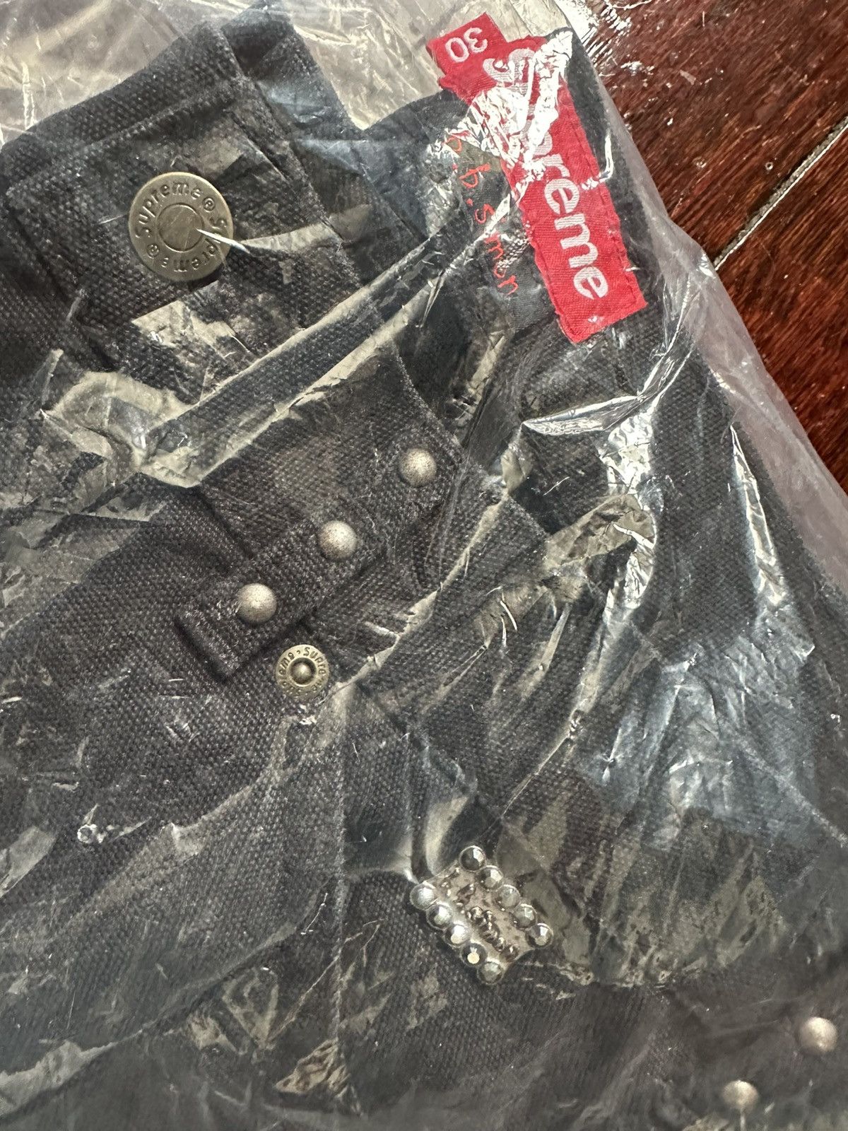 B.B. Simon × Supreme SUPREME X B.B. SIMON FW25 QUILTED DOUBLE KNEE BLACK 30 DS Size US 30 / EU 46 - 2 Thumbnail