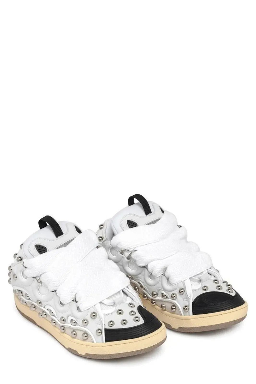 Lanvin oc11z0325 Curb Low Top Sneakers in Multicolor Size US 12.5 / EU 45-46 - 4 Thumbnail