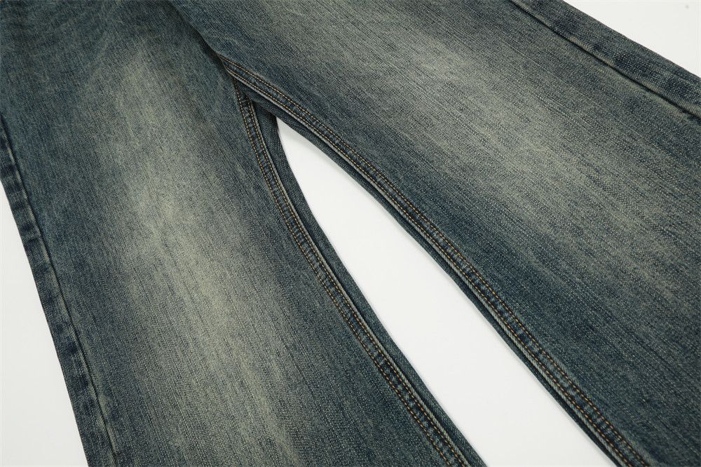 Jean Men's high street fashion punk distressed washed jeans Size US 32 / EU 48 - 4 Thumbnail