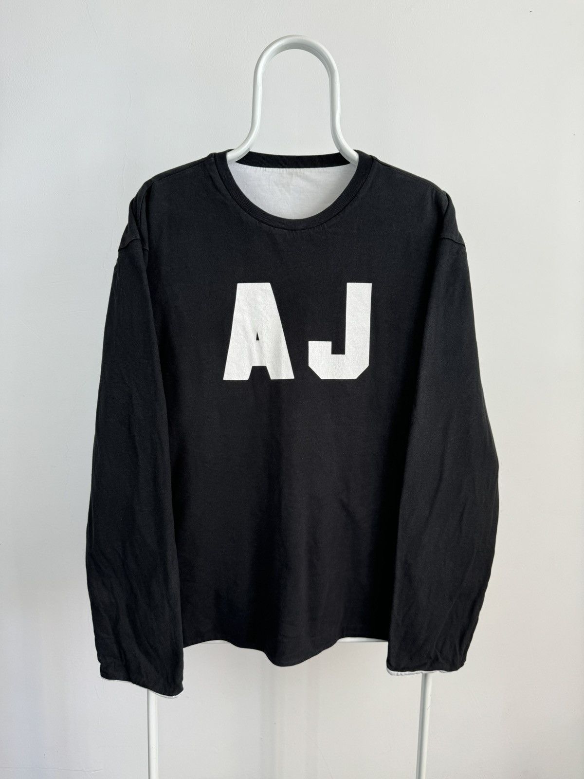 Armani Vintage Rare Armani Jeans Two Sides Big Logo Long Sleeve Size US L / EU 52-54 / 3 - 2 Thumbnail