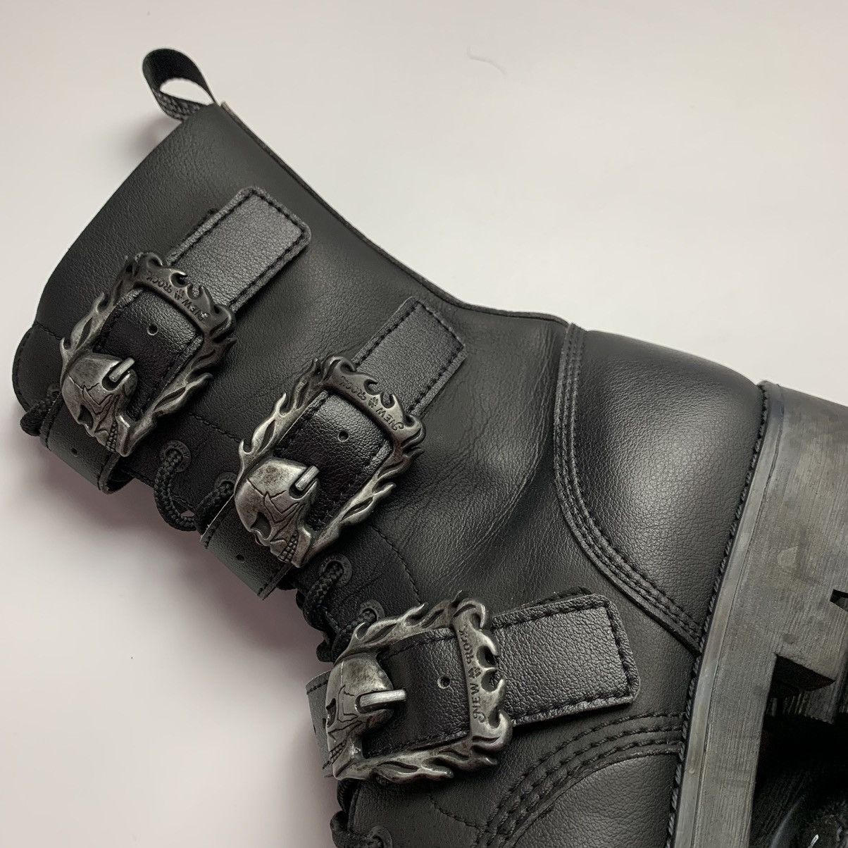 New Rock New Rock Reactor Punk Leather Skull Boots Size US 9 / EU 42 - 10 Thumbnail