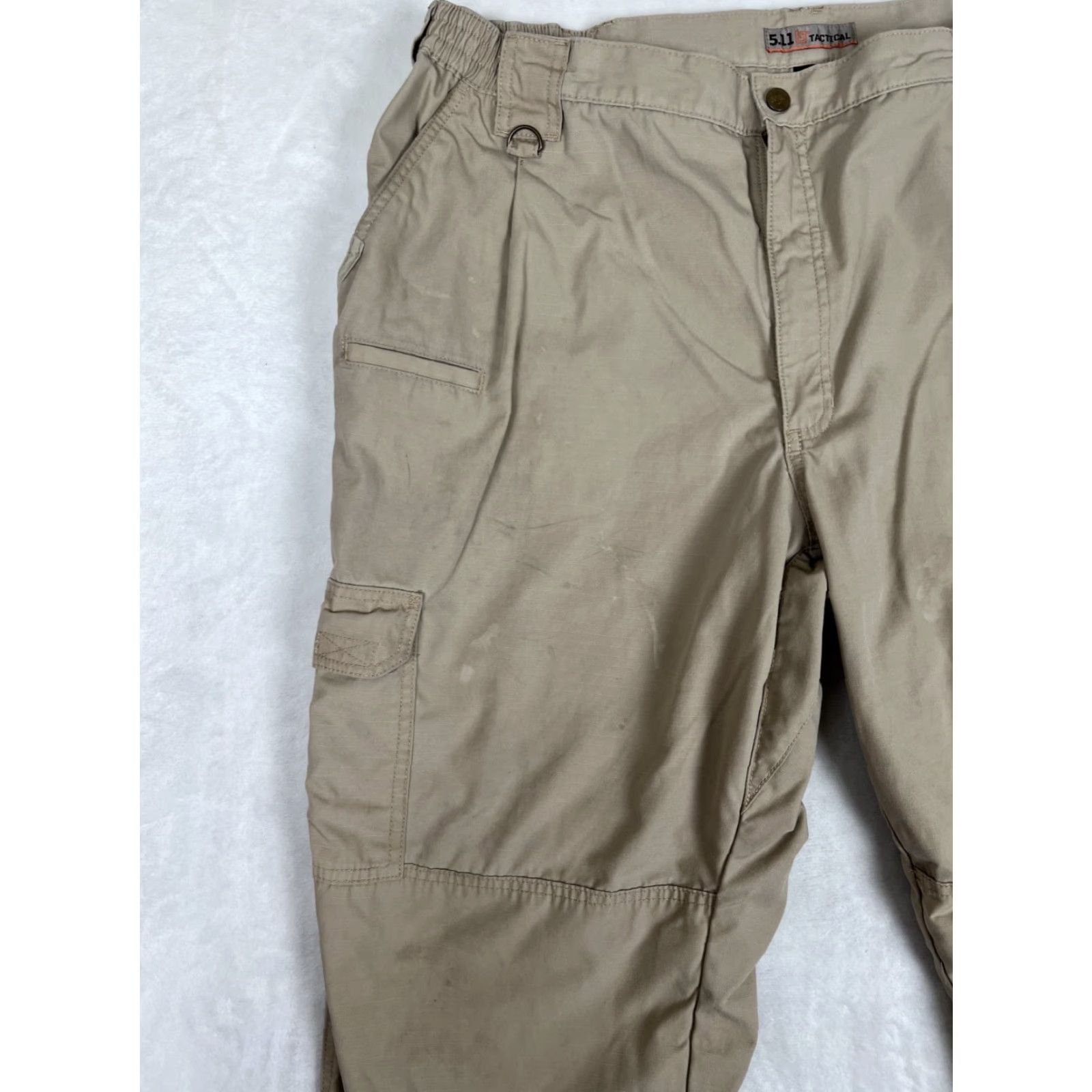 Vintage 5.11 Tactical Cargo Pants 44x32 Tan Beige Ripstop Utility Military Workwear Size US 44 / EU 60 - 3 Thumbnail
