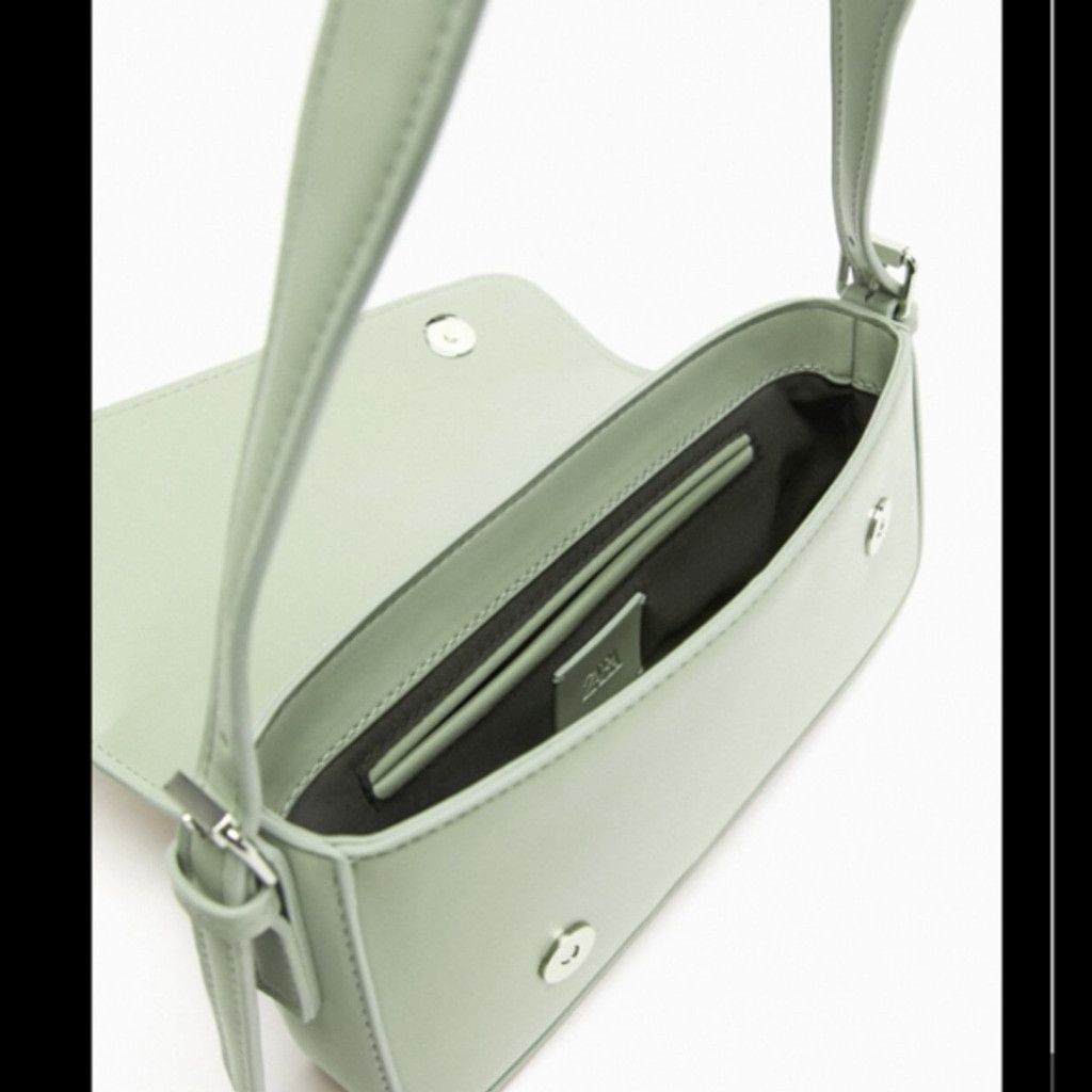 Zara 💚 Stylish Geometric Flap Shoulder Bag Size ONE SIZE - 5 Thumbnail