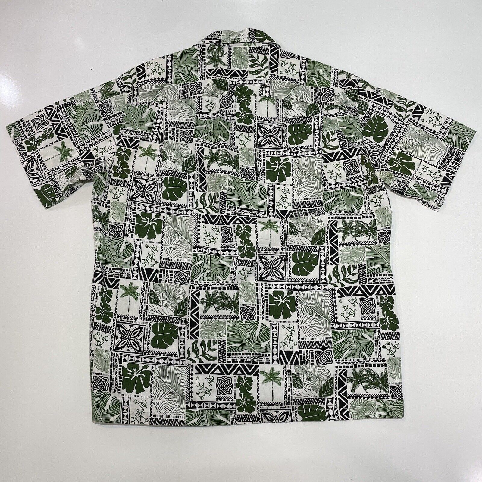 Other VTG Pacific Legend Men’s Hawaiian Shirt Green Tribal L Size US L / EU 52-54 / 3 - 5 Thumbnail