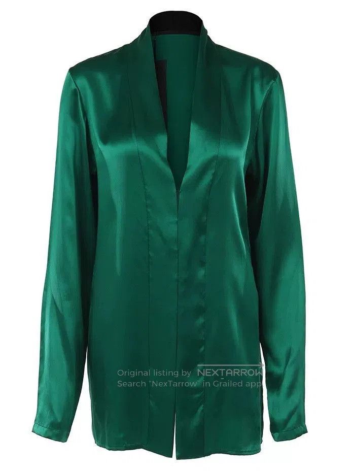 Haider Ackermann Haider Ackermann Silk Cardigan Robe. Size S / US 4 / IT 40 - 1 Thumbnail