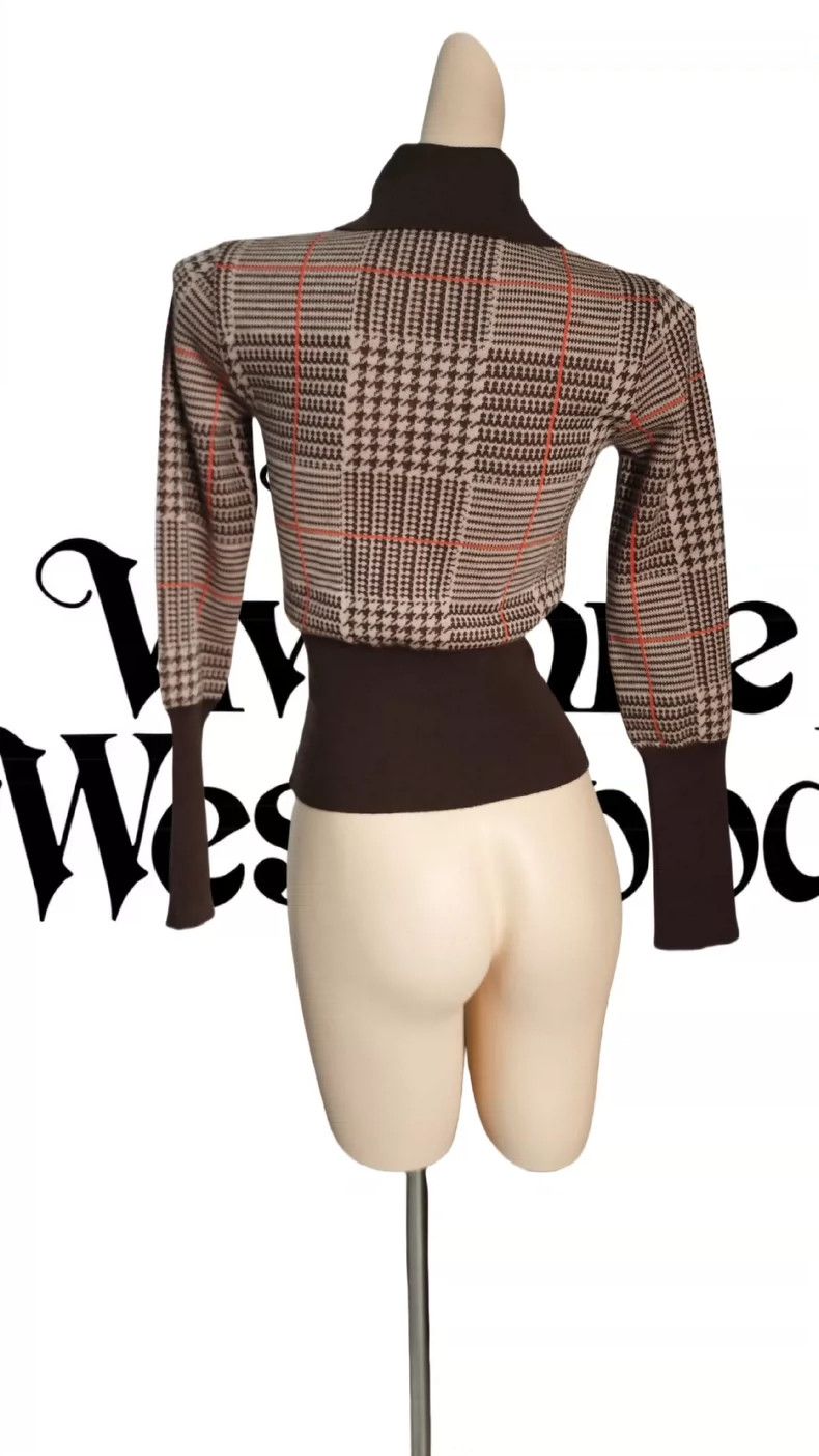 Vivienne Westwood Vivienne Westwood Brown checkered sweater Size S / US 4 / IT 40 - 5 Thumbnail