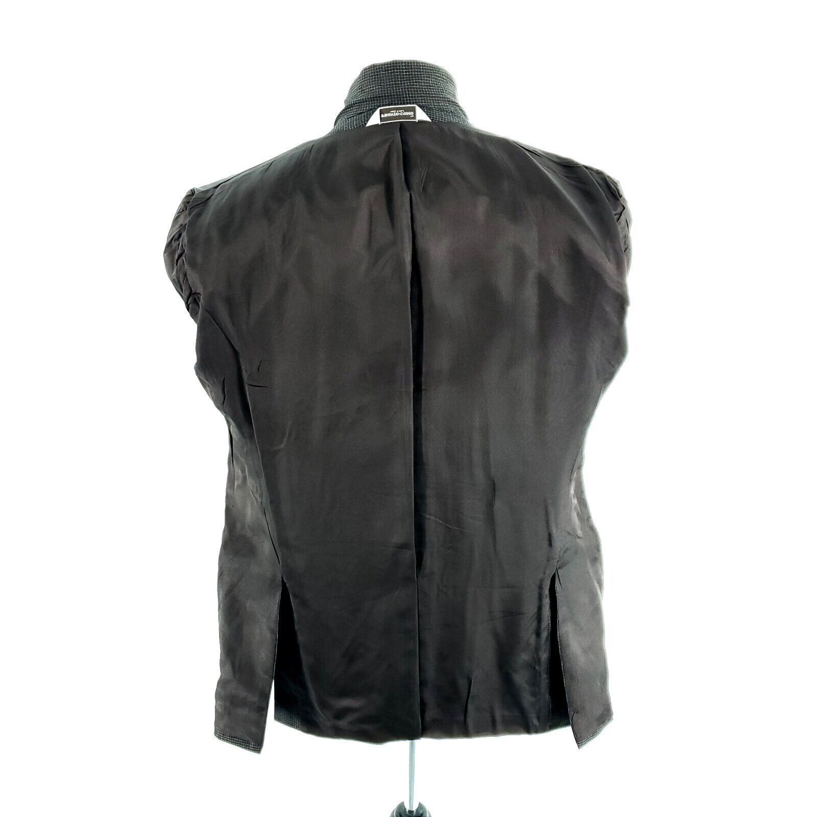 Pronto Uomo Pronto Uomo Textured Wool Silk 3 Button Sport Coat 38R Black Size 38R - 12 Thumbnail