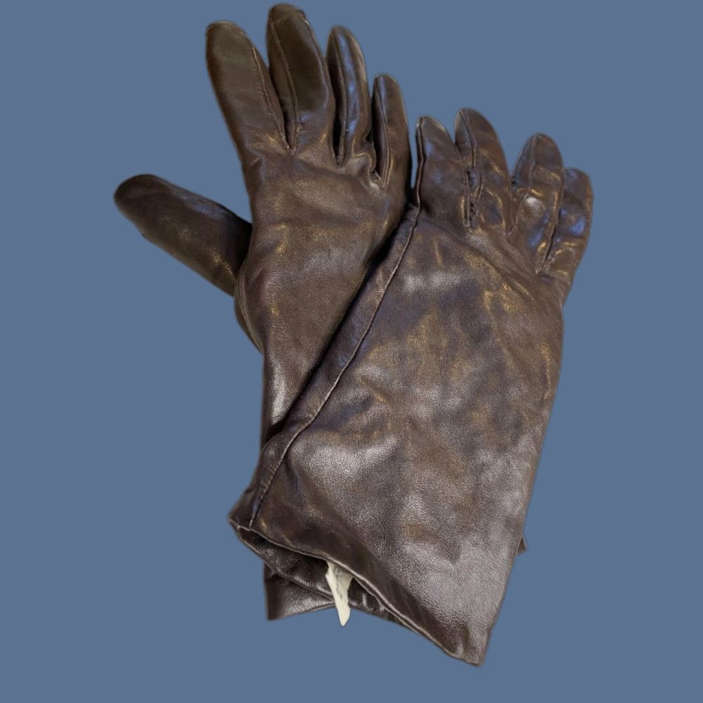 Vintage VINTAGE Isotoner Womens Gloves Leather Cashmere Lined Brown Size 7.5 Women's Gloves Brown Leather Cashmere Lined 7.5 Size ONE SIZE - 1 Thumbnail