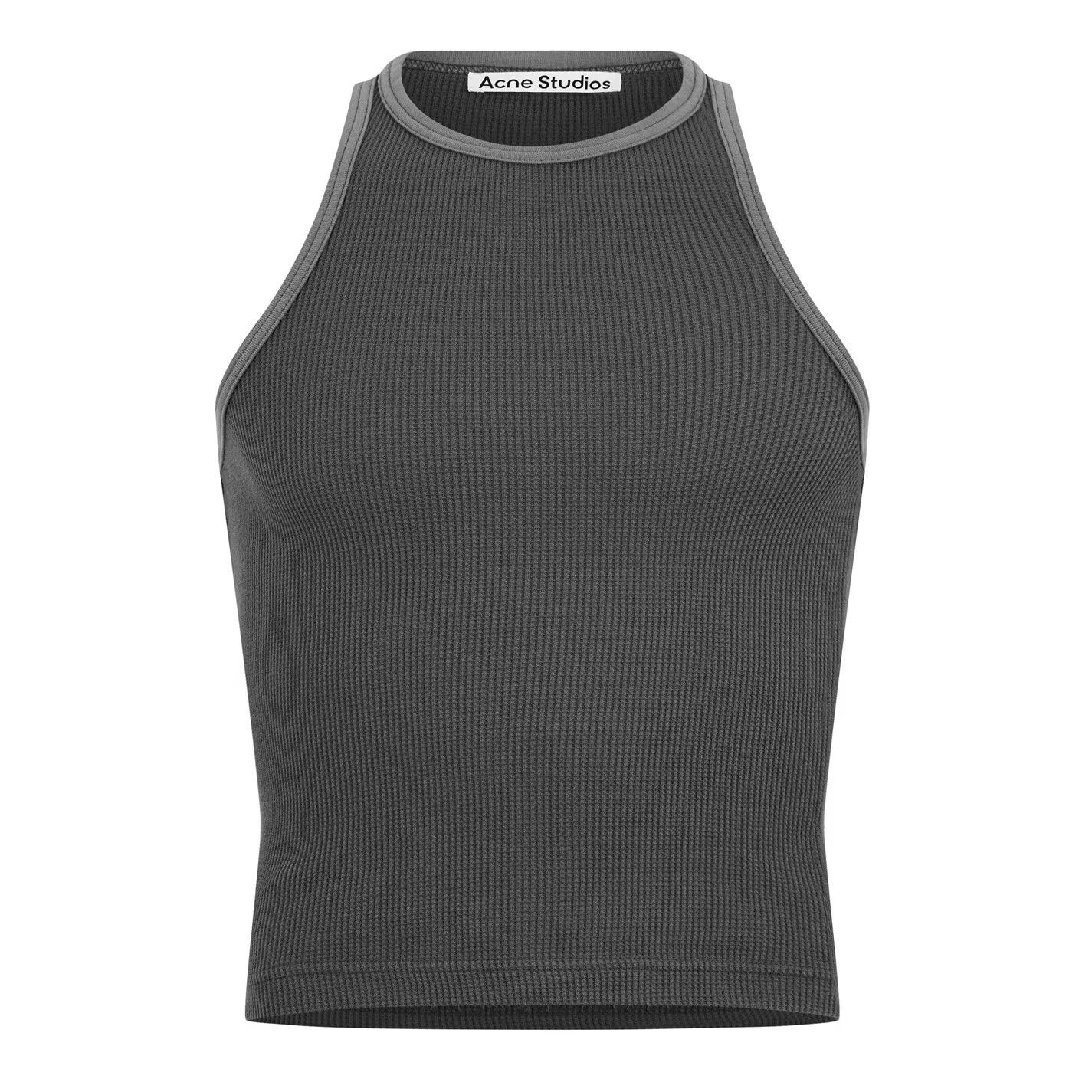 Acne Studios o1g2r1mq0825 Logo Patch Tank Top in Faded Grey Size US M / EU 48-50 / 2 - 1 Thumbnail