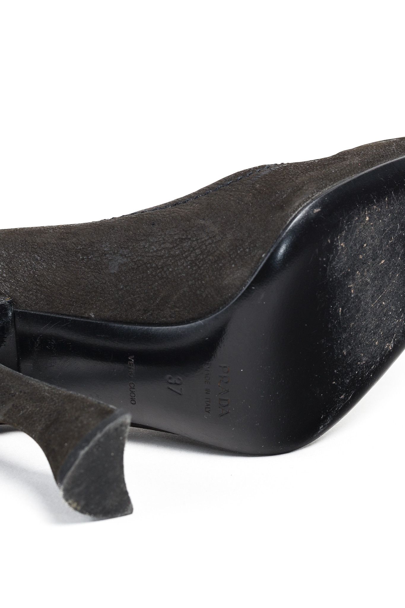 Prada Prada AW/04 Sculptured Curves Black Leather Pumps Size US 6.5 / IT 36.5 - 5 Thumbnail