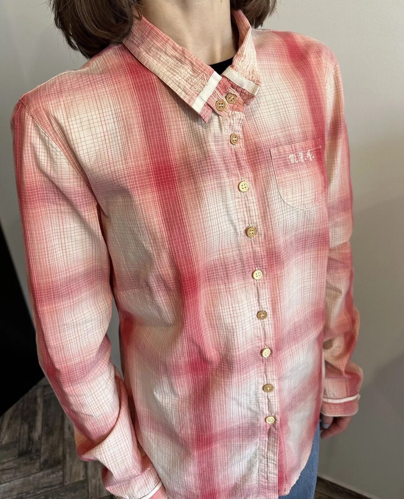 Marithe + Francois Girbaud Le Jeans Marithe Francois Girbaud Check Womens Shirt Button Size M / US 6-8 / IT 42-44 - 7 Thumbnail