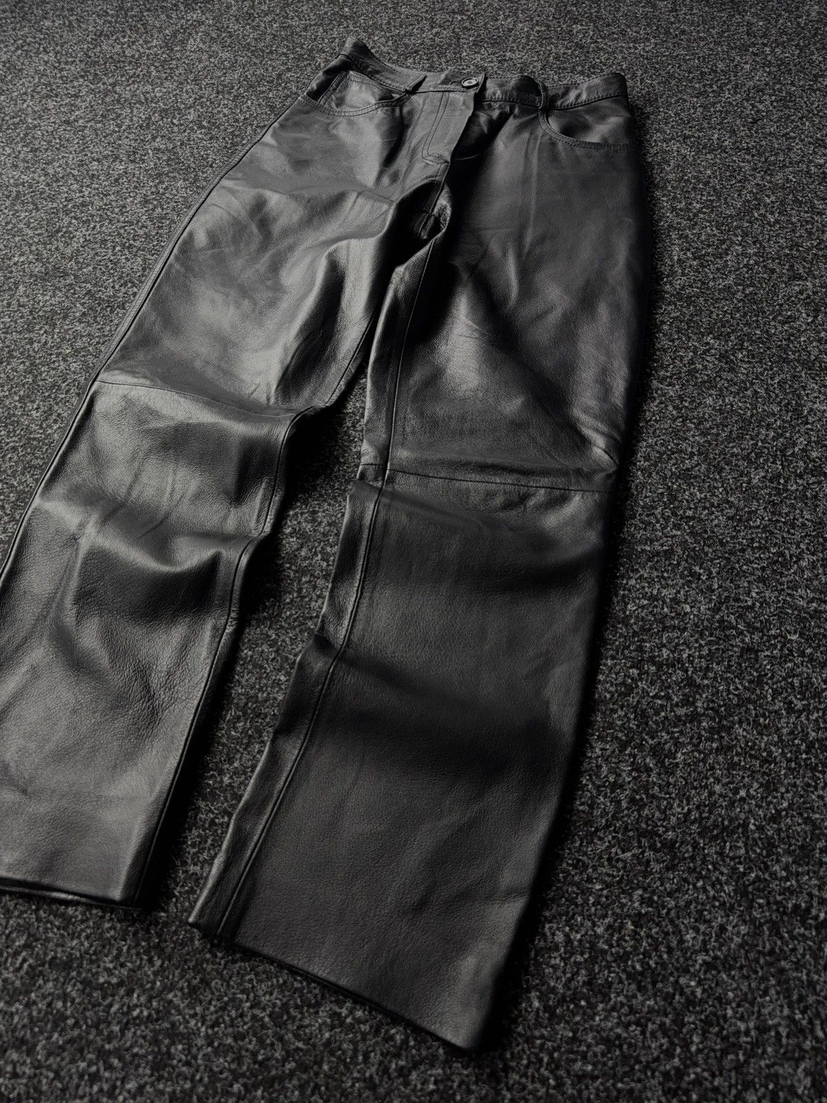 Japanese Brand × Leather Opium 90s Racing Moto Leather pants Avant Garde Y2K Gothic Size 27" / US 4 / IT 40 - 3 Thumbnail