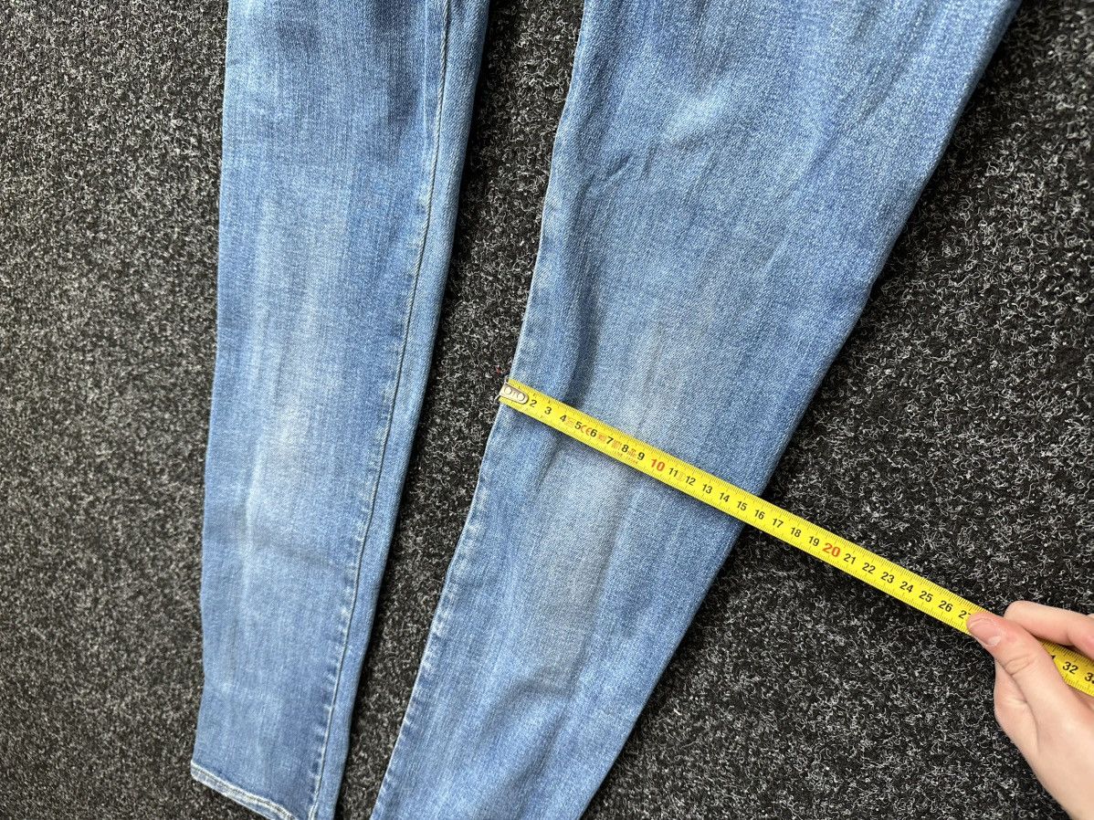 Diesel × Japanese Brand 🚨Diesel Washed Blue White Opium Punk Distressed COPYRIGHT Size 29" - 15 Thumbnail