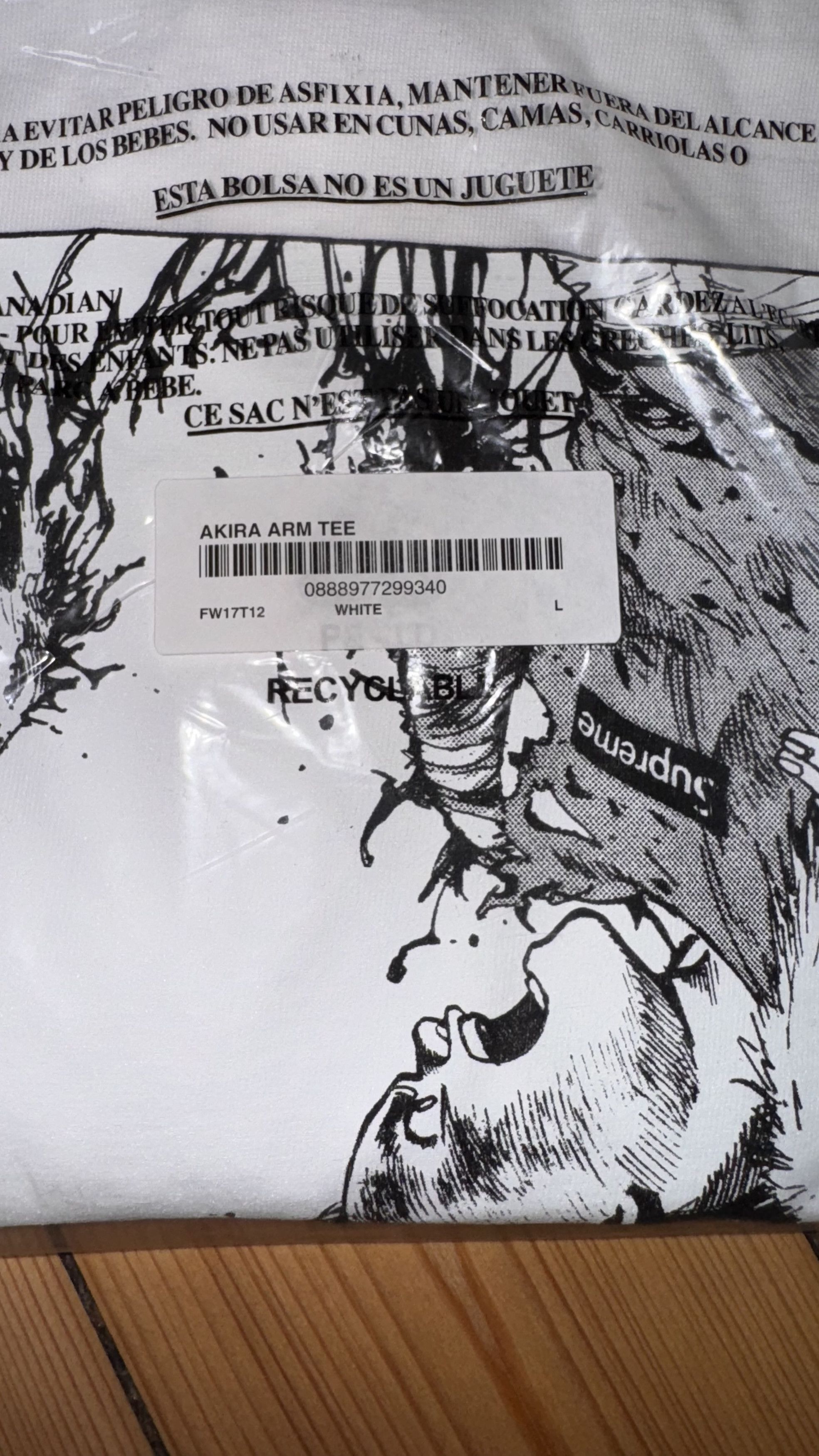 Supreme x Akira Arm Tee (2017) – Brand New DS OVP - Main Image