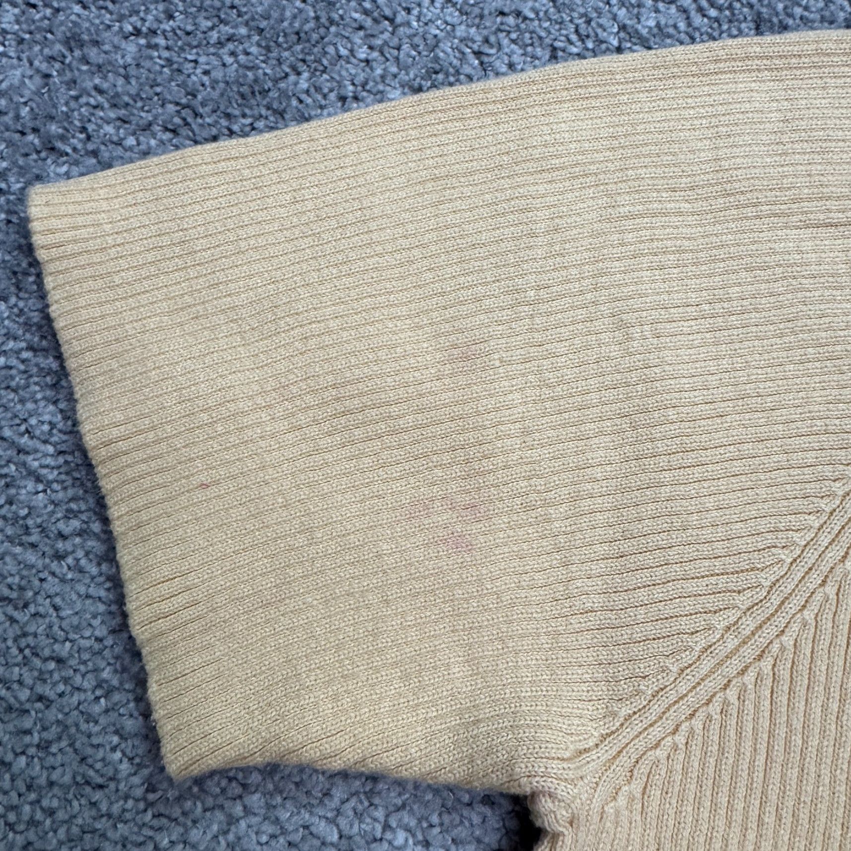 Charter Club VINTAGE Charter Club T-Shirt Women's XL Yellow Ribbed Knit Crew Neck Short Sleeve 90s Classic Logo Knit Top Women Size XL / US 12-14 / IT 48-50 - 6 Thumbnail