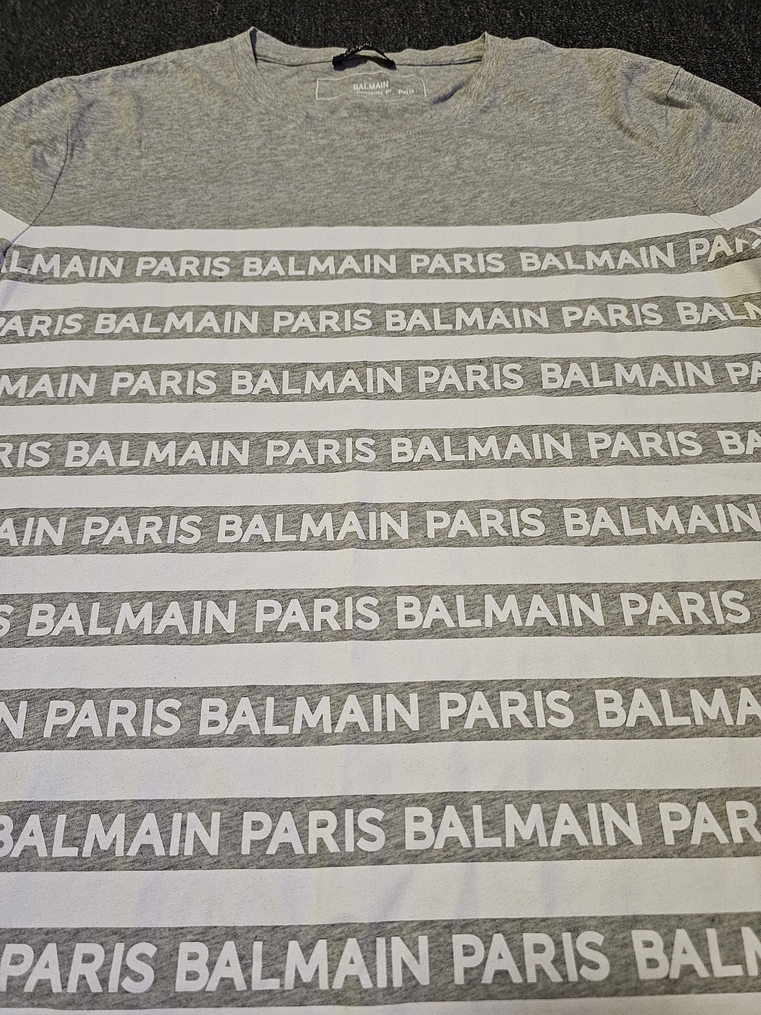Balmain Balmain Men's Gray T-Shirt Size L Size US L / EU 52-54 / 3 - 2 Thumbnail