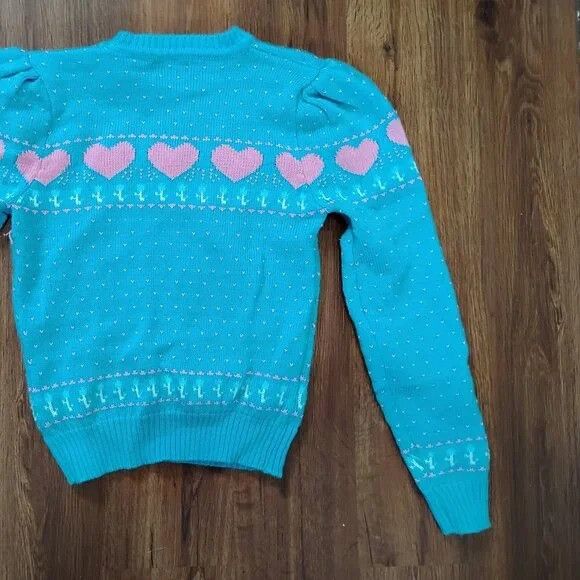Other Vintage JR's Hearts Knit Crewneck Sweater Size M / US 6-8 / IT 42-44 - 7 Thumbnail