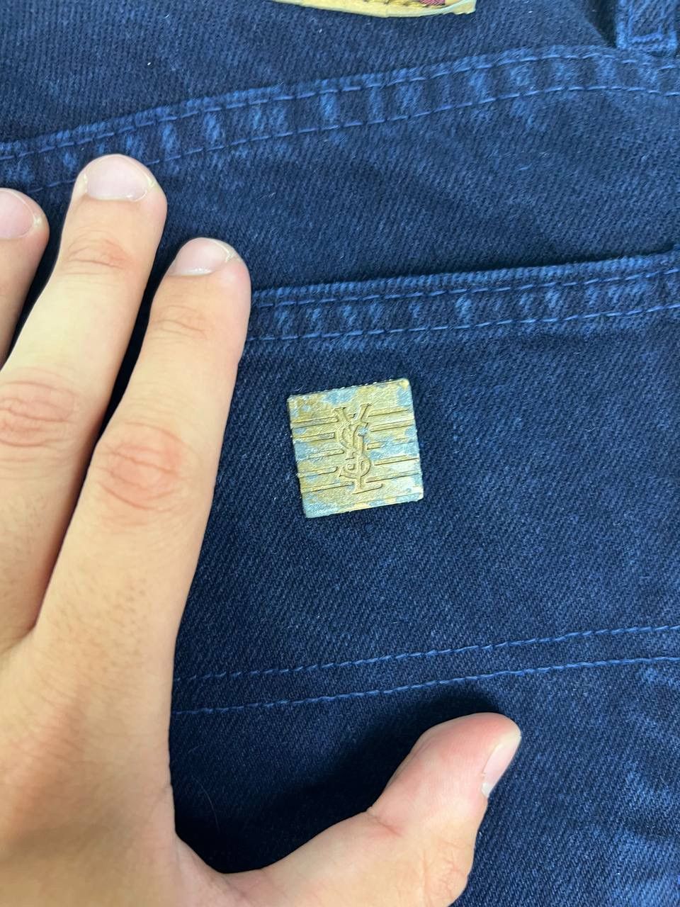 Yves Saint Laurent Vintage Yves Saint Laurent Jeans Denim 90s Baggy YSL Size US 36 / EU 52 - 4 Thumbnail
