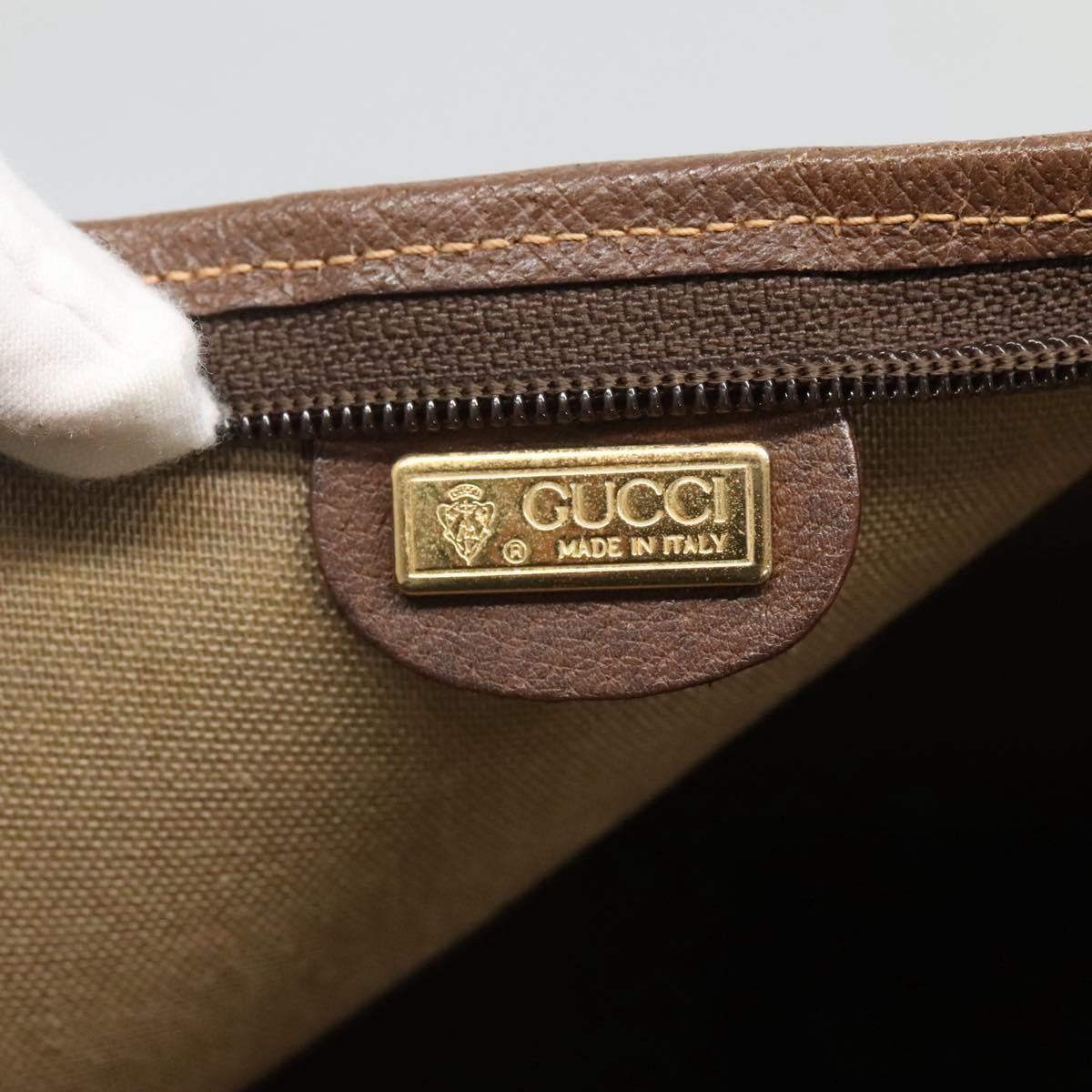 Gucci GUCCI GG Supreme Web Sherry Line Tote Bag Pvc Beige Green Size ONE SIZE - 20 Thumbnail