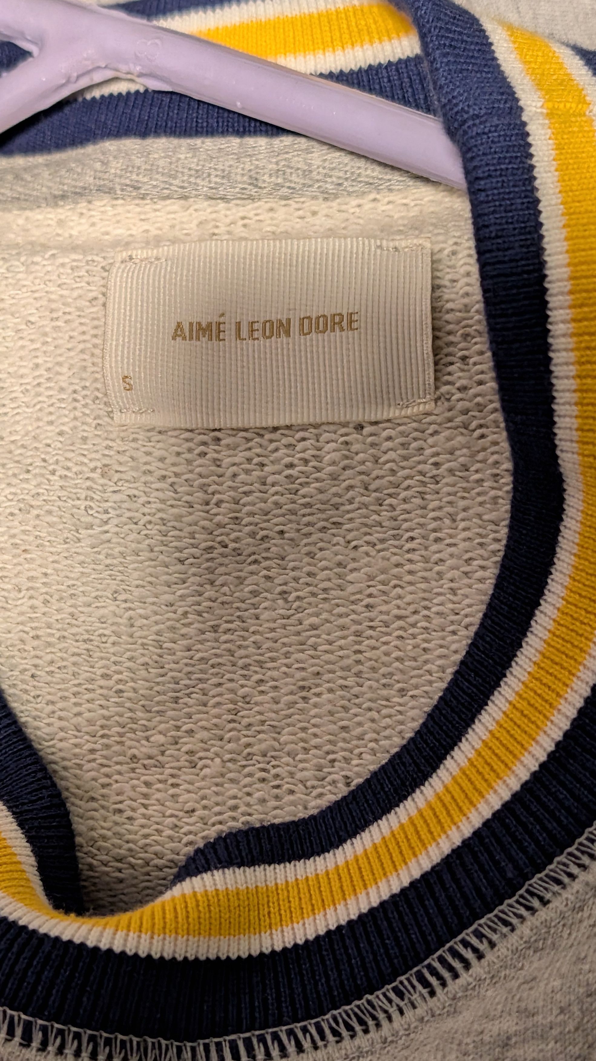 Aime Leon Dore Aimé Leon Dore Collegiate Crew Sweatshirt in Heather Grey Size US S / EU 44-46 / 1 - 5 Thumbnail